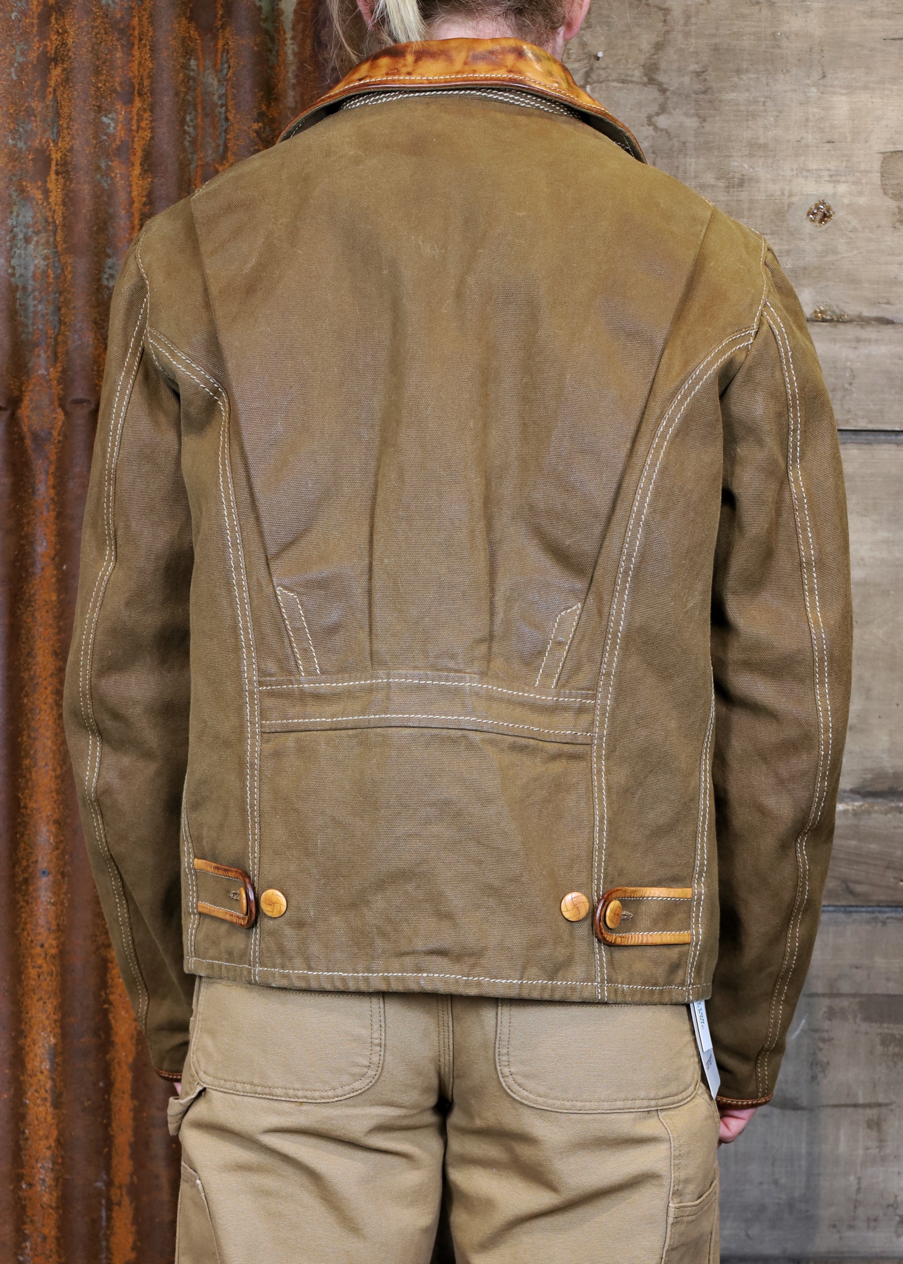 Canvas Jacket C7077 Brown