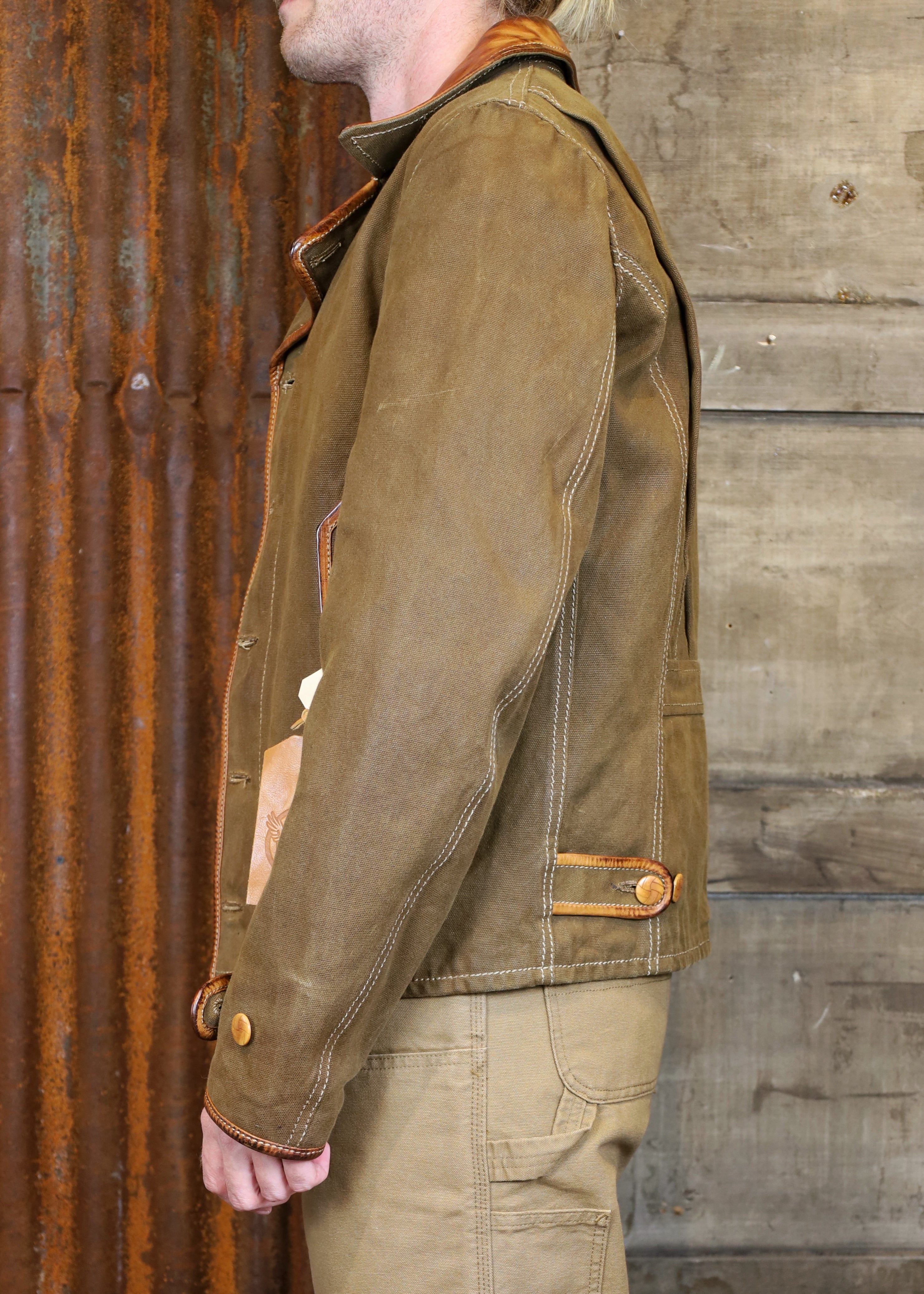Canvas Jacket C7077 Brown