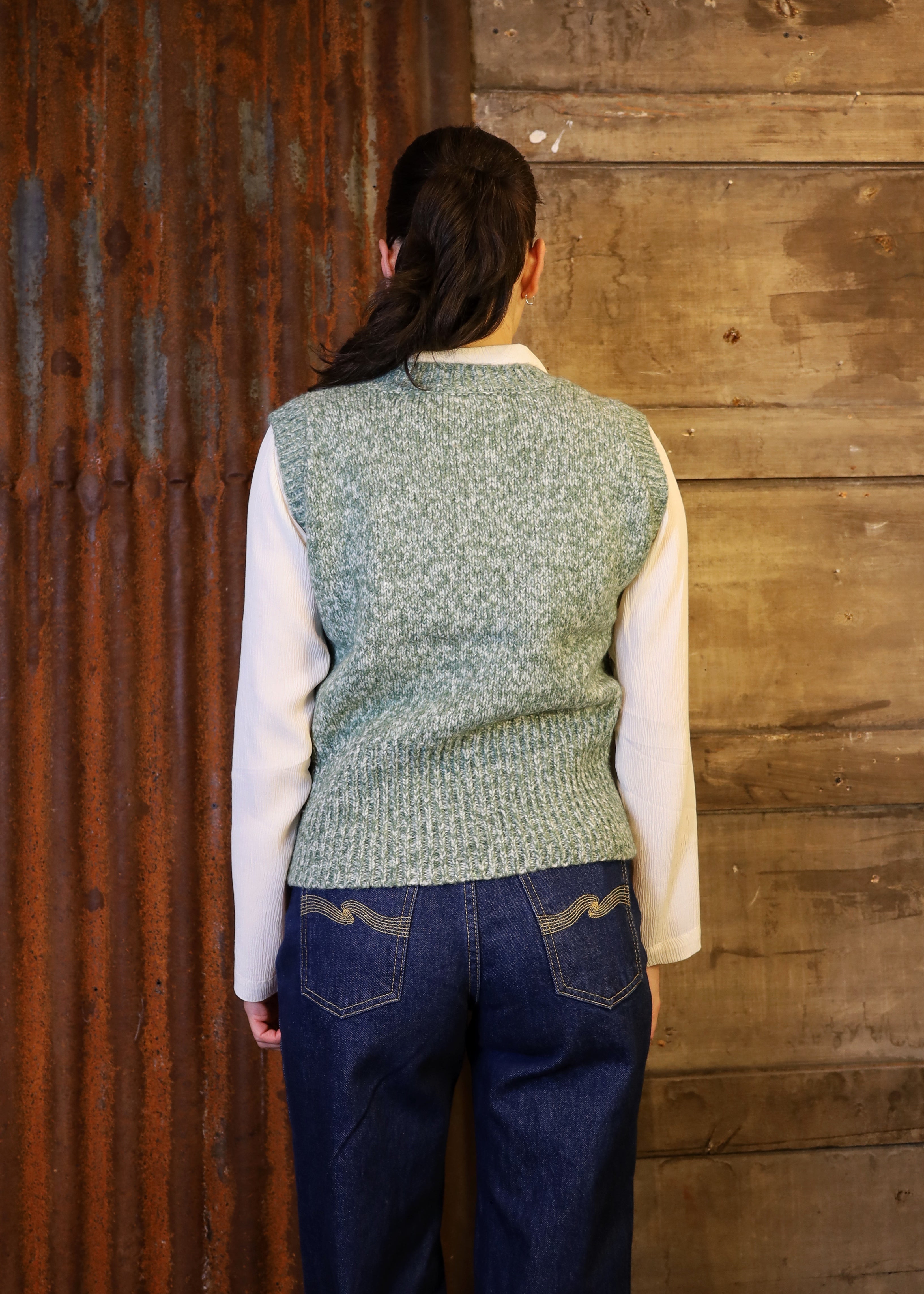 Twine Thread Knitted Vest