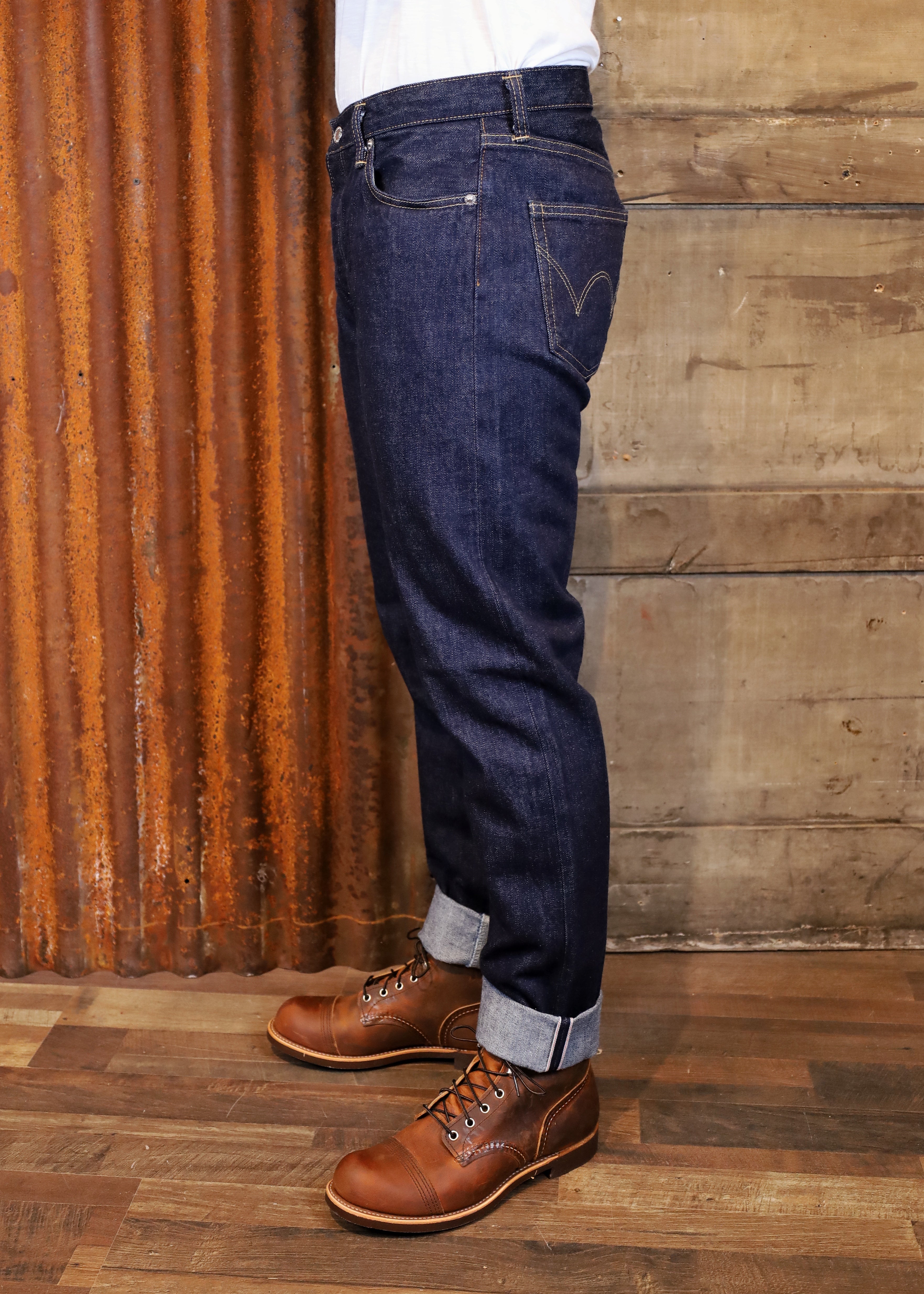 Regular tapered Blue Rinsed 14oz