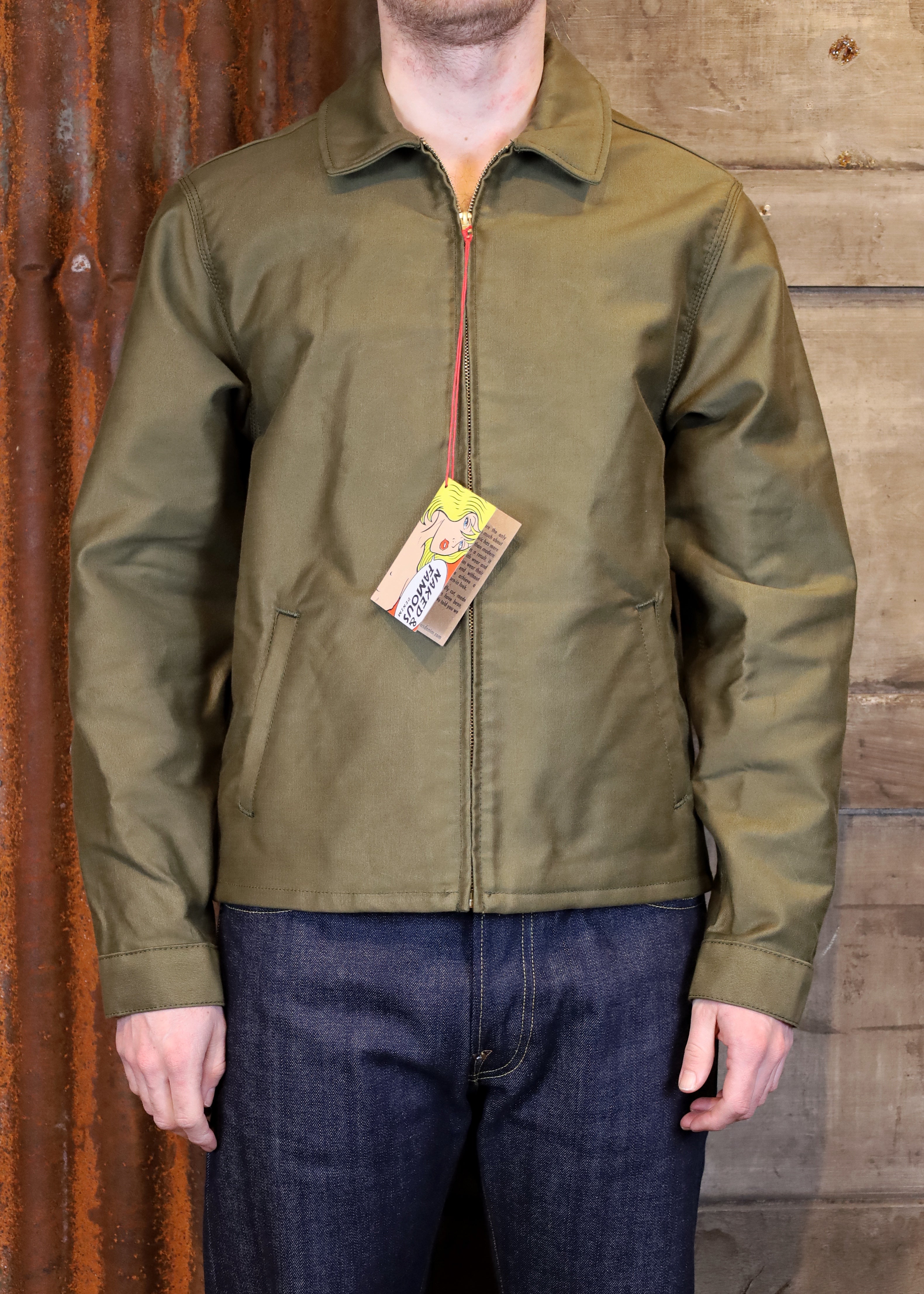 Zip Jacket - Brushed Jungle Cloth