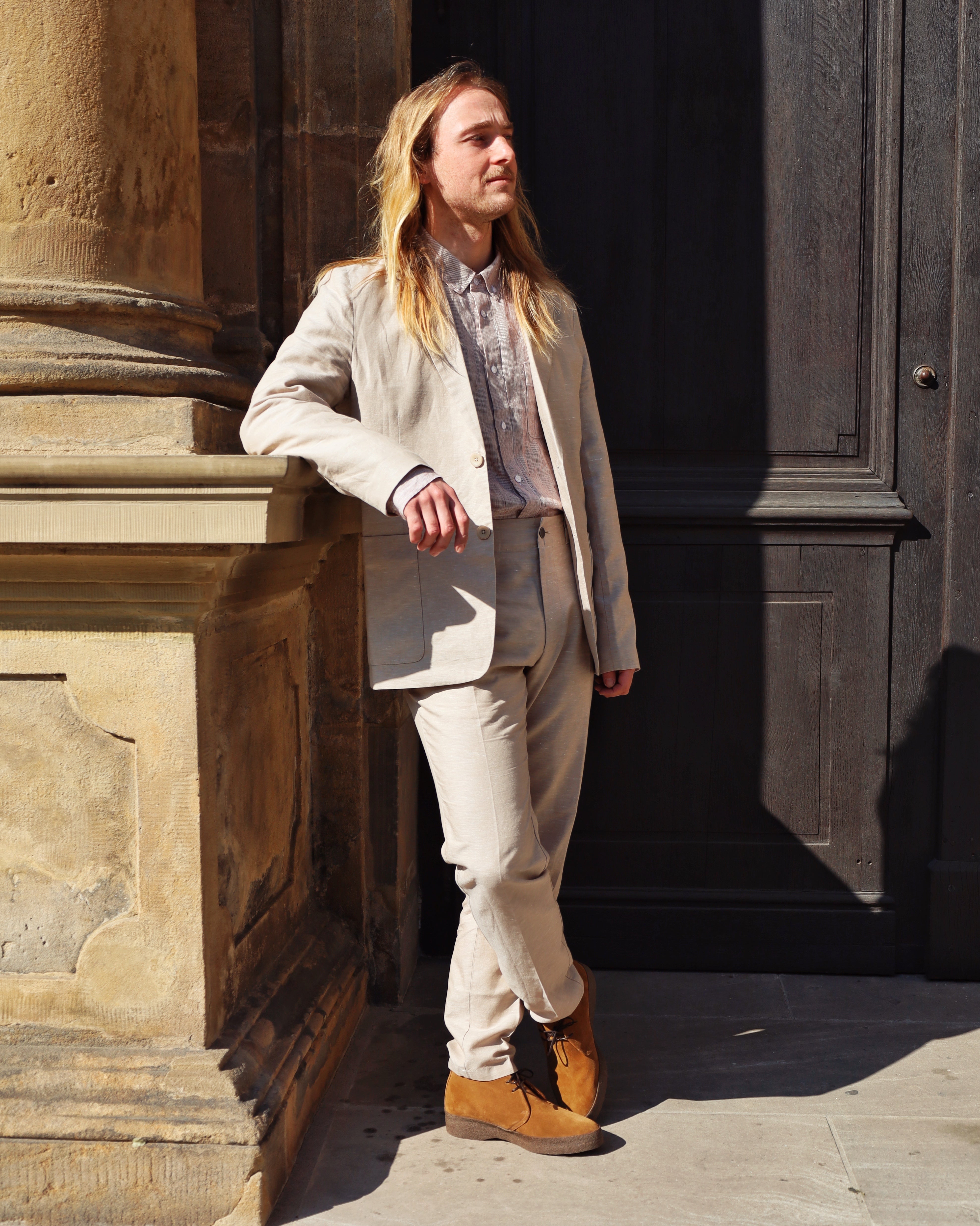 ENVER Blazer Linen Sand
