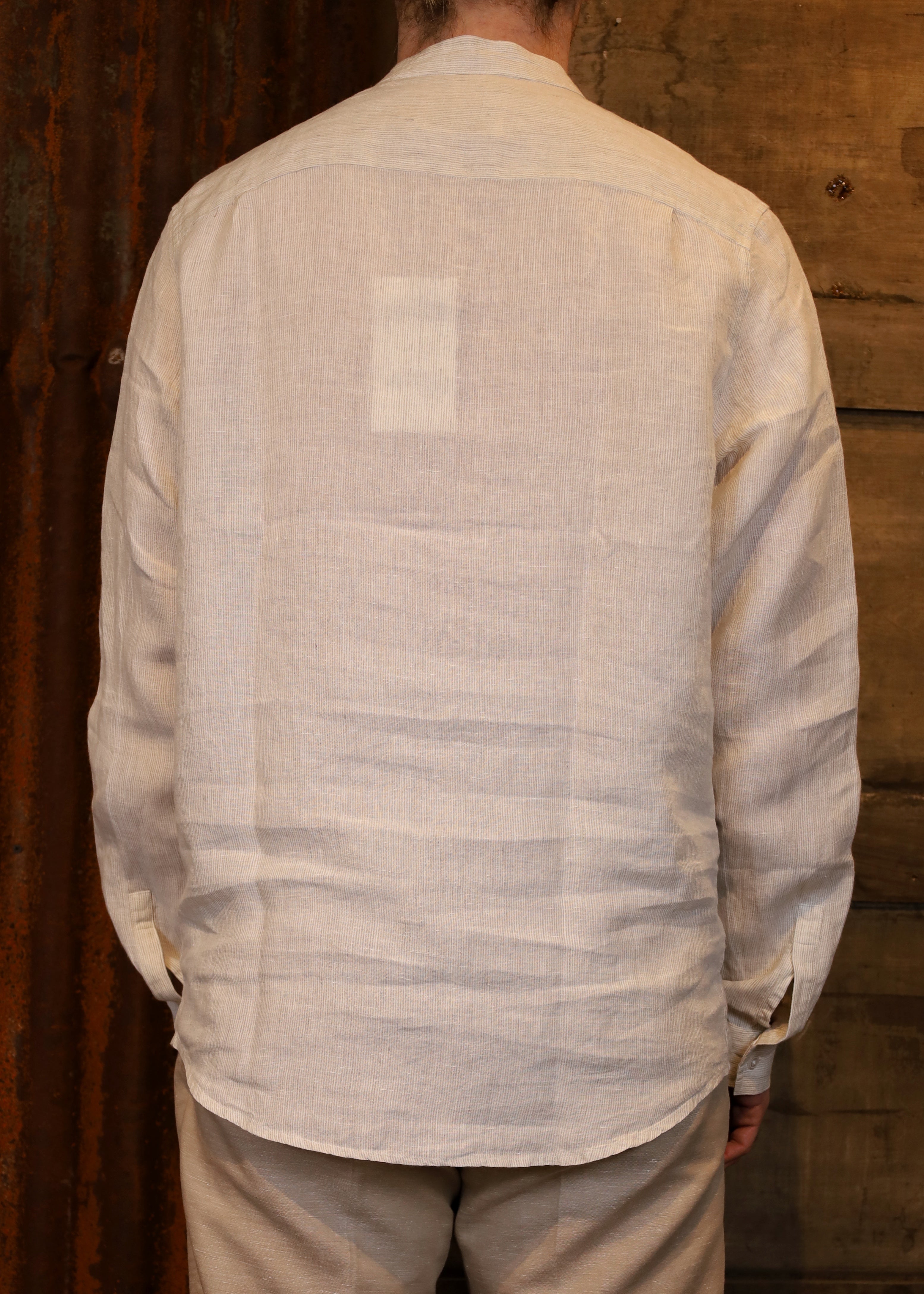 Nathan Shirt Striped Sand