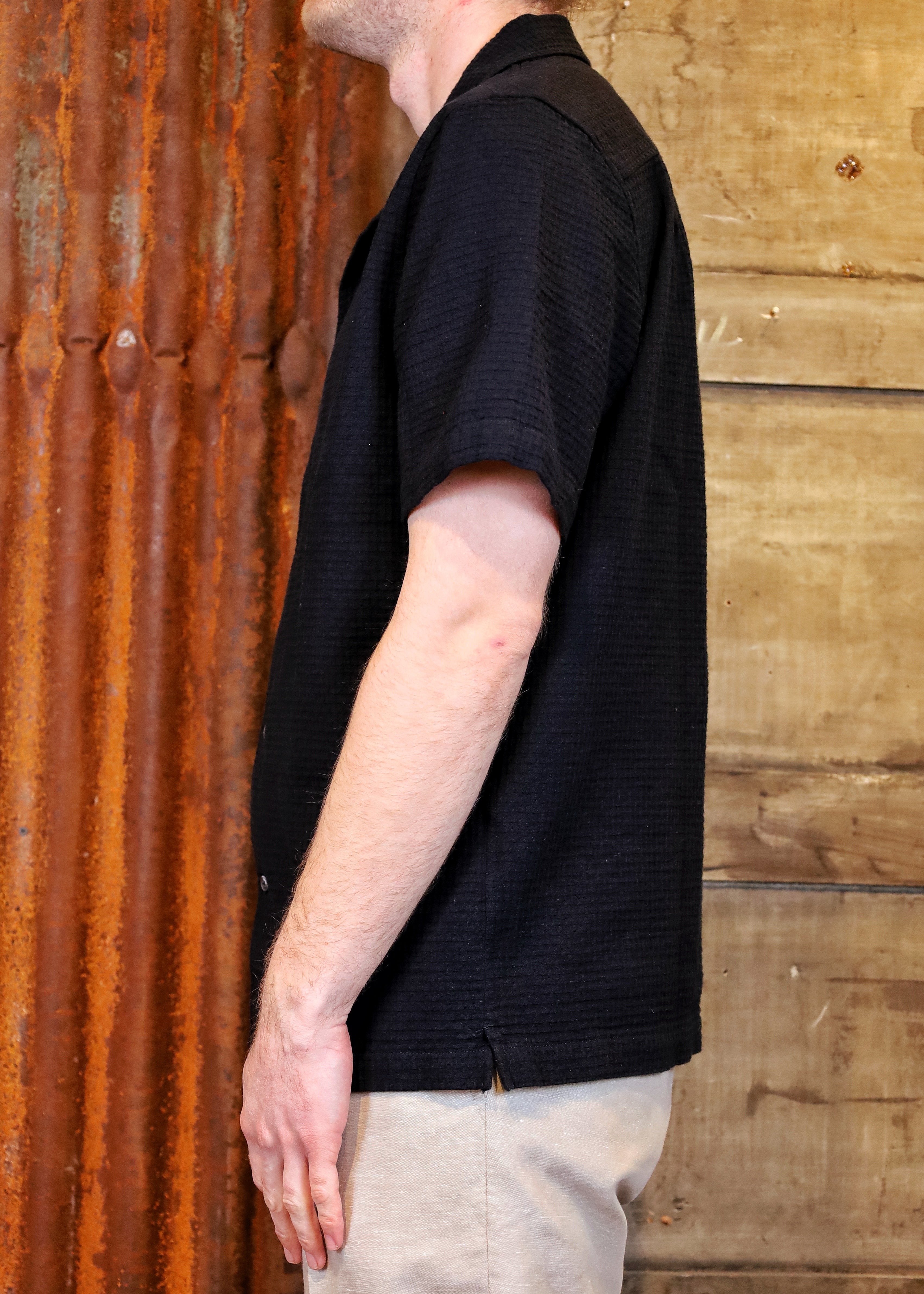 KUNO Shirt Eco Crepe Black
