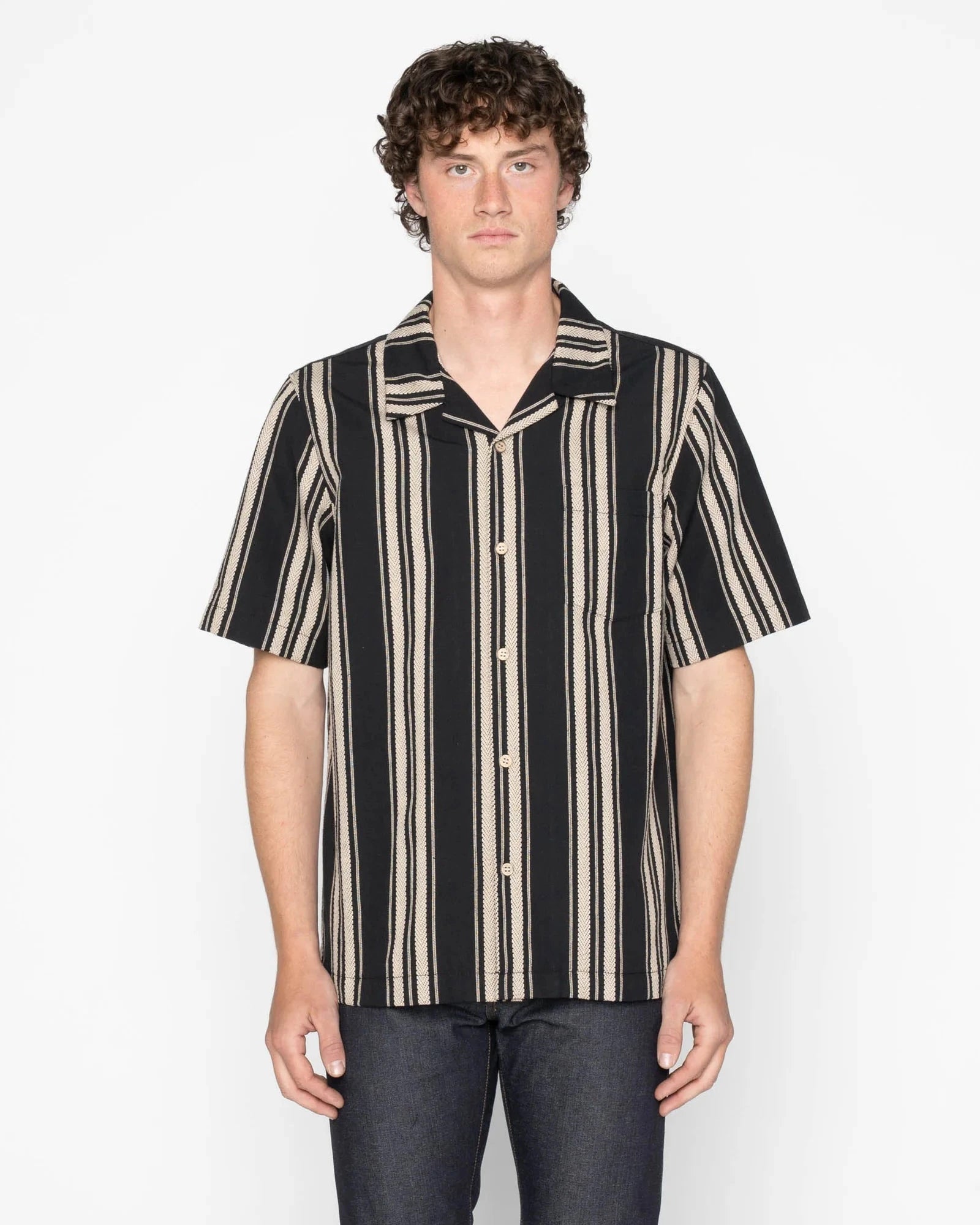 Aloha Shirt Dobby Bands - Black