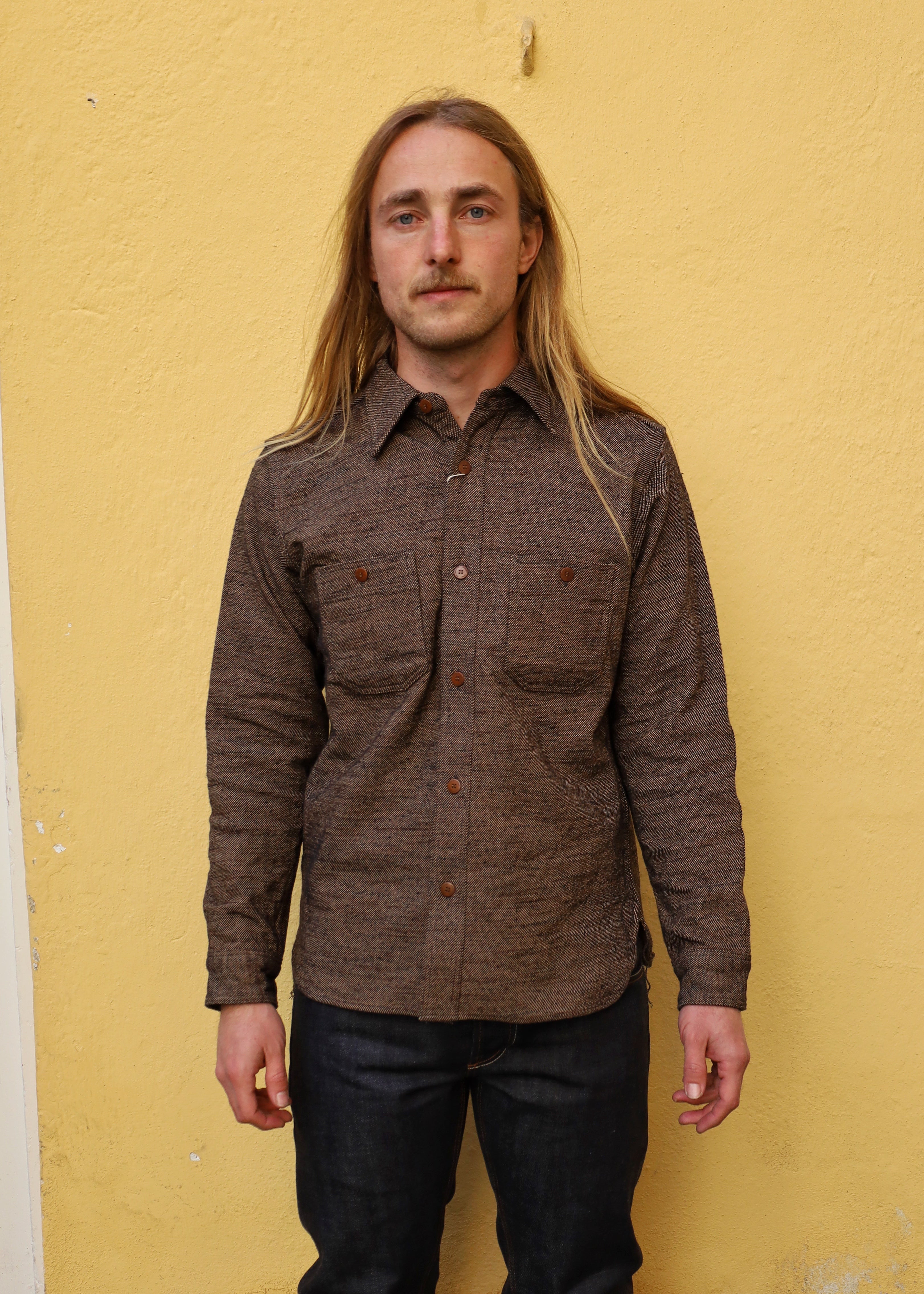 SMN25-01W Elemental Flannel Shirt - Black