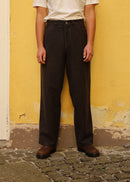 CARLO Flannel striped brown