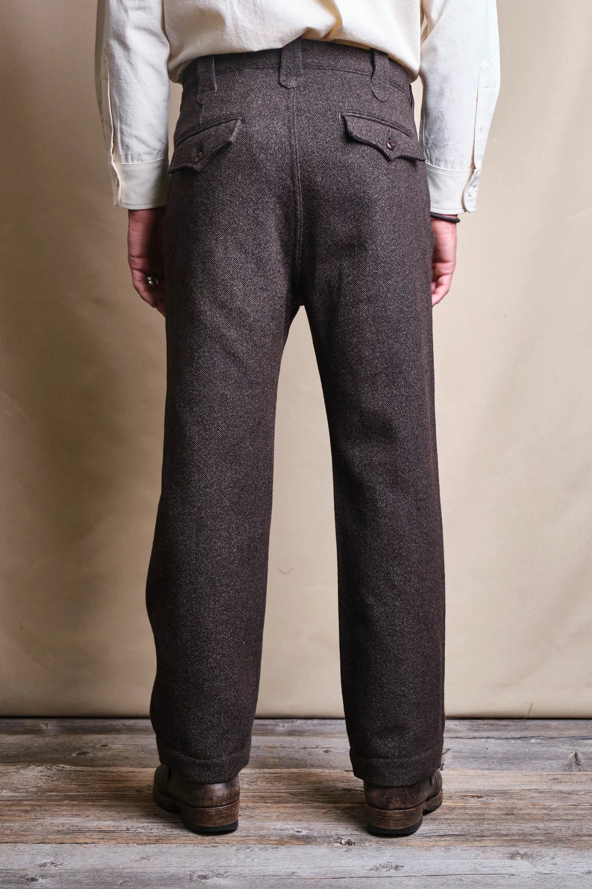 Duster Pant Brown Wool