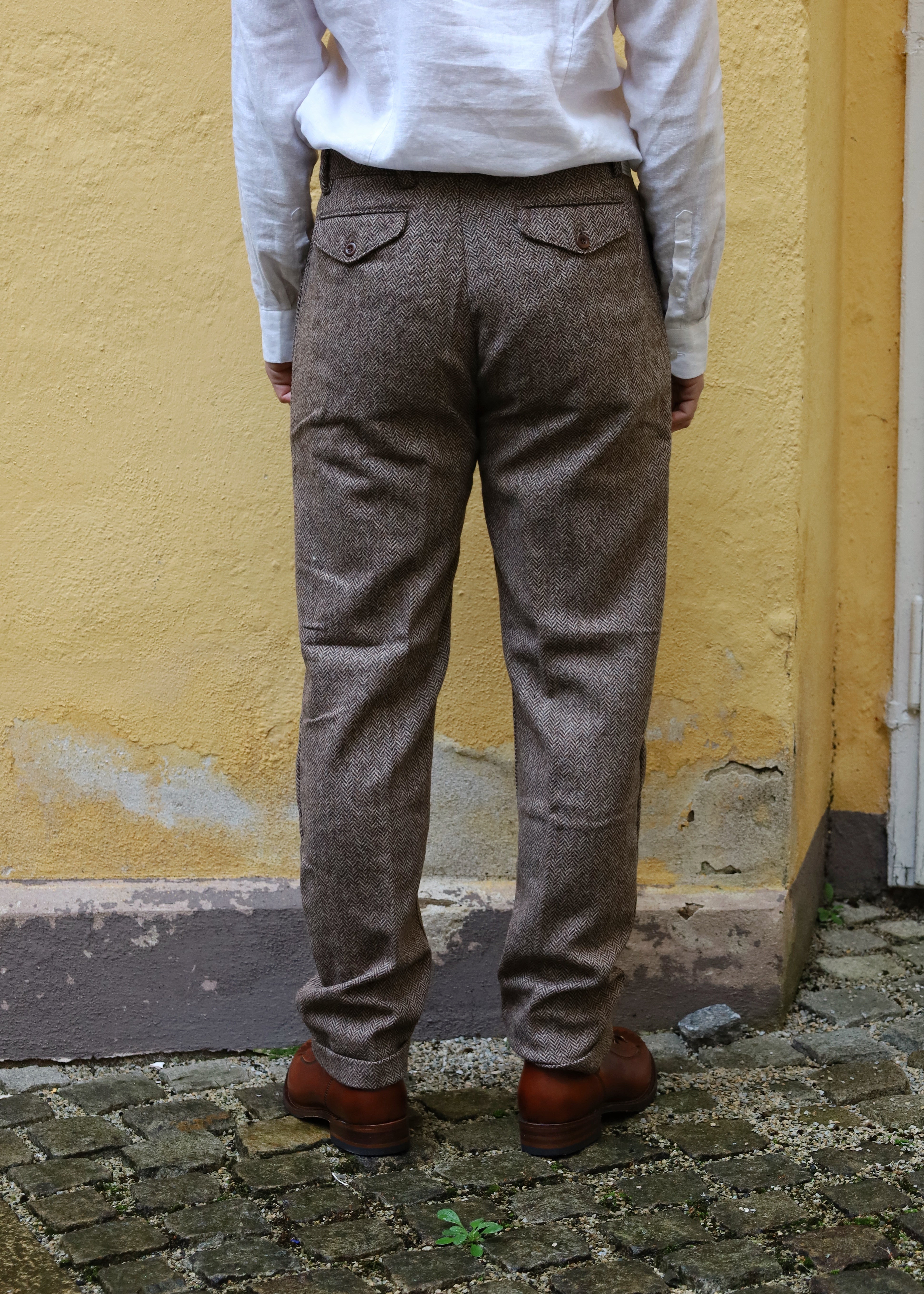 Wool Trousers Heringbone