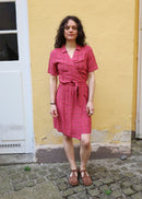 Dotted Checks Print Dress
