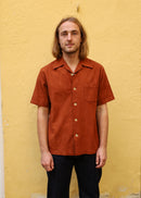 5739 Camisa teñida con barro - Marrón