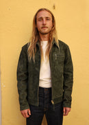 Tail Gunner - Olive Suede