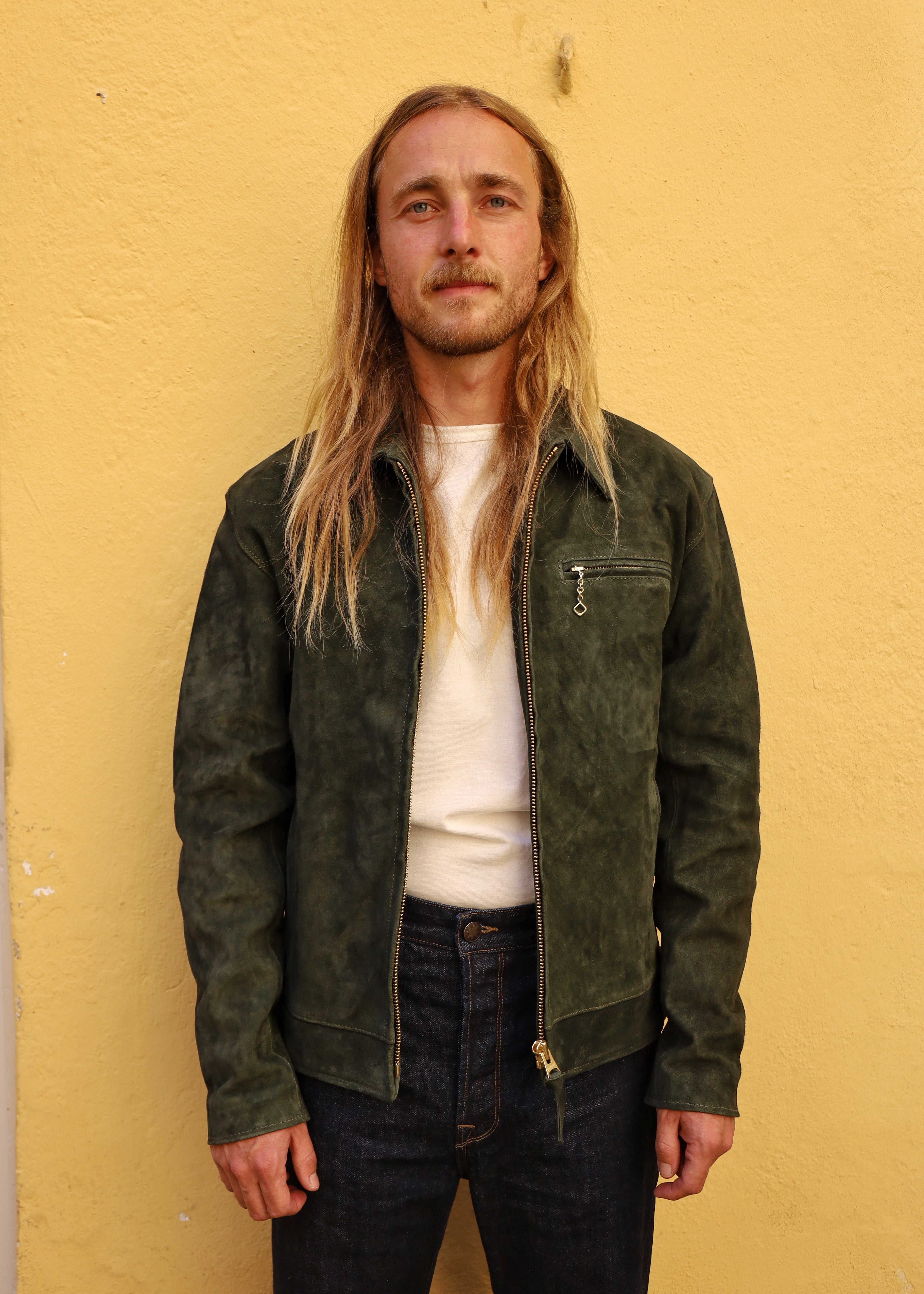 Tail Gunner - Olive Suede