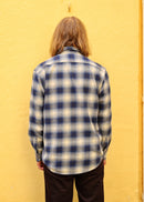Julian Worker Shirt - Checked Blue