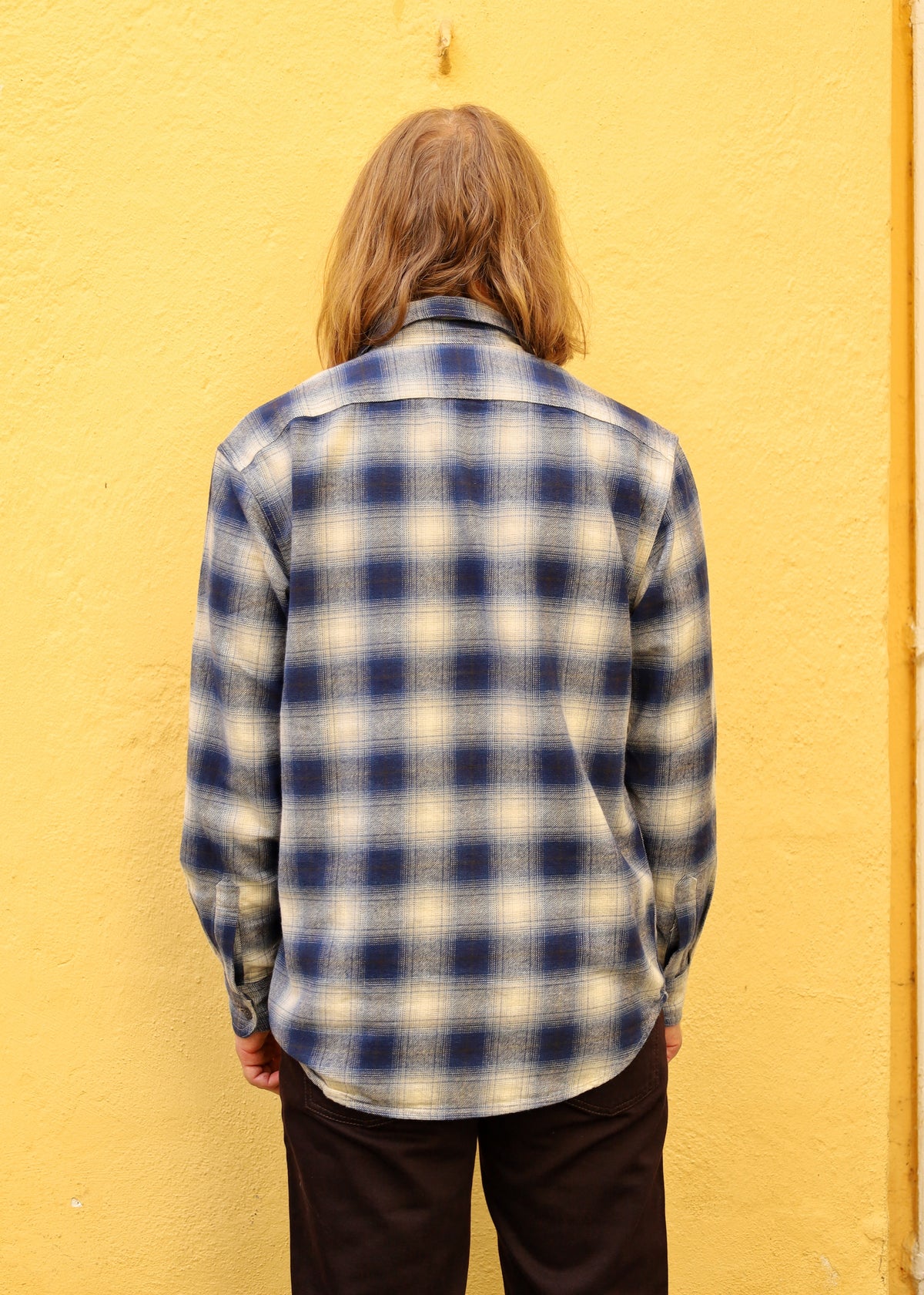Julian Worker Shirt - Checked Blue