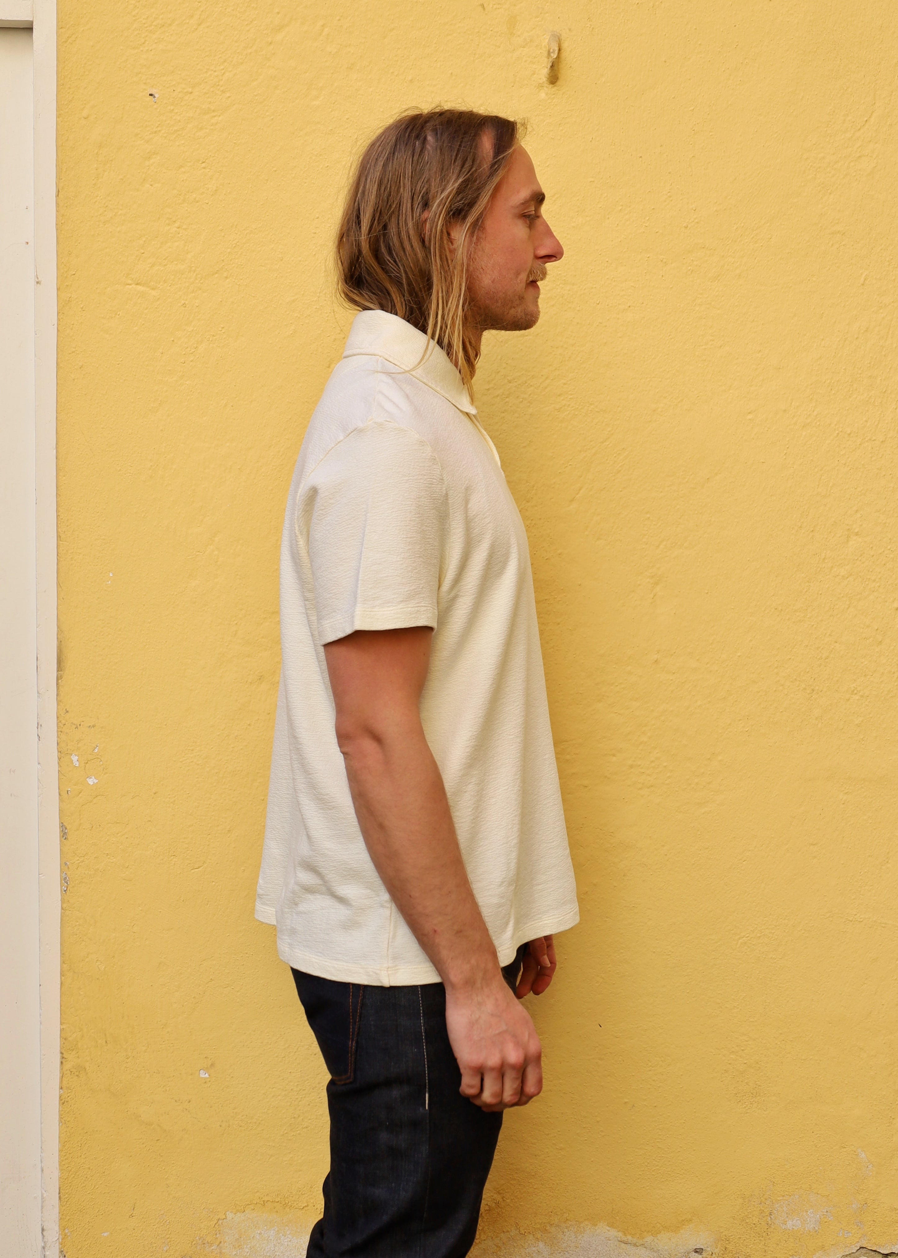 TODD grain jersey - ecru