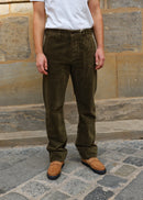 Chino Pant Horizontal- Green Kindermann Cord