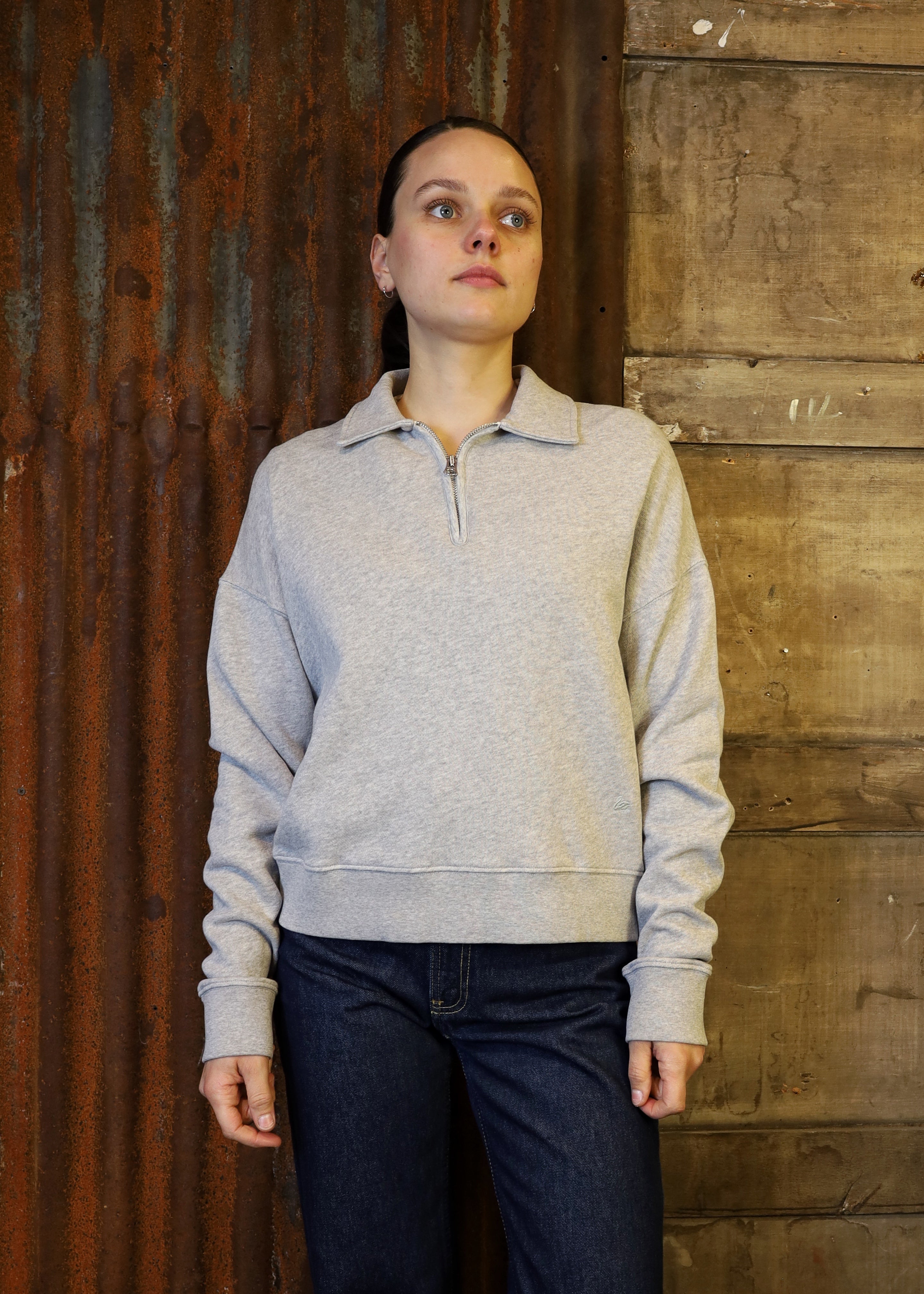 WZIP02C.80 Sweater grey