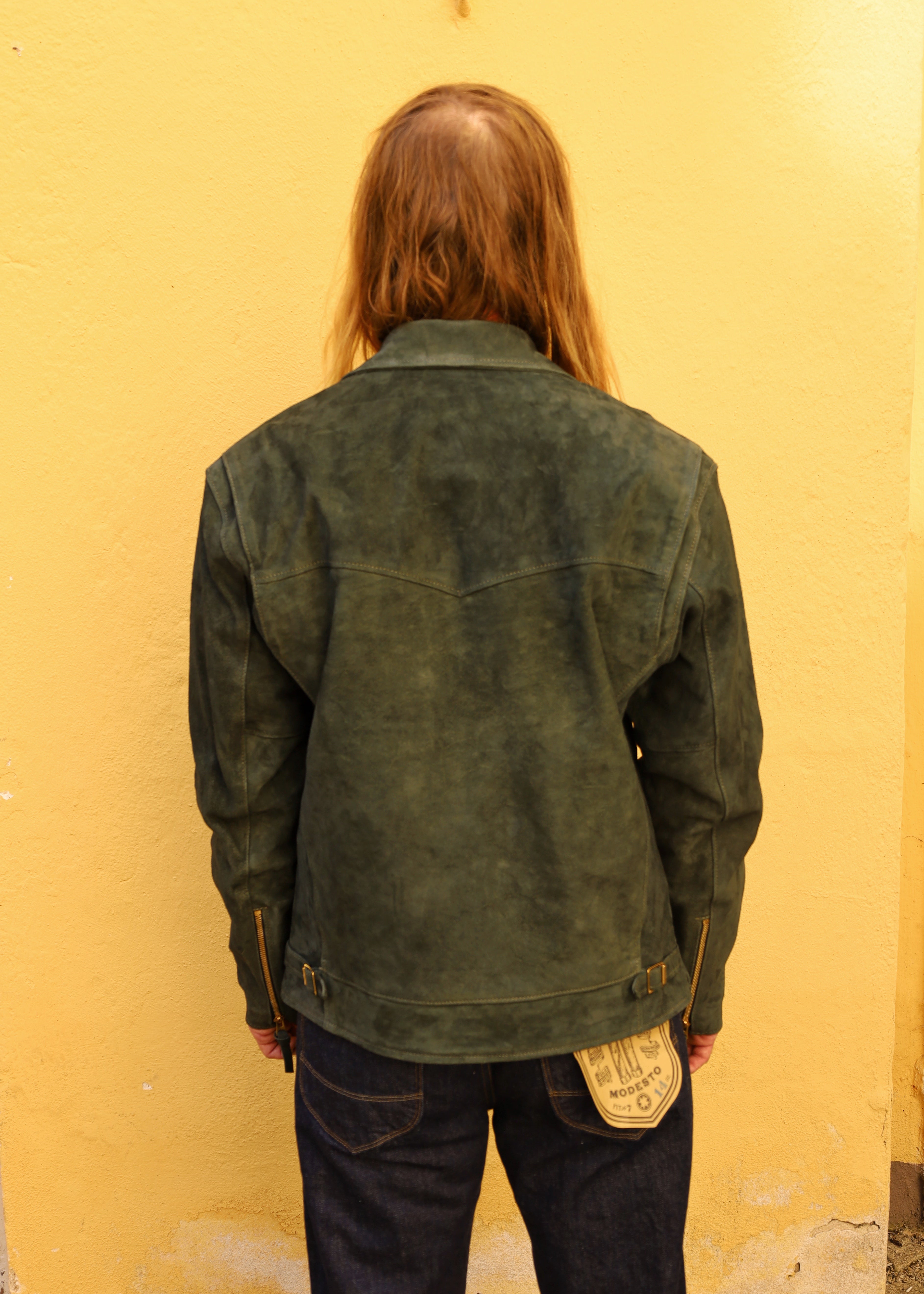 Tail Gunner - Olive Suede