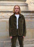Shawl Collar Kindermann - olive