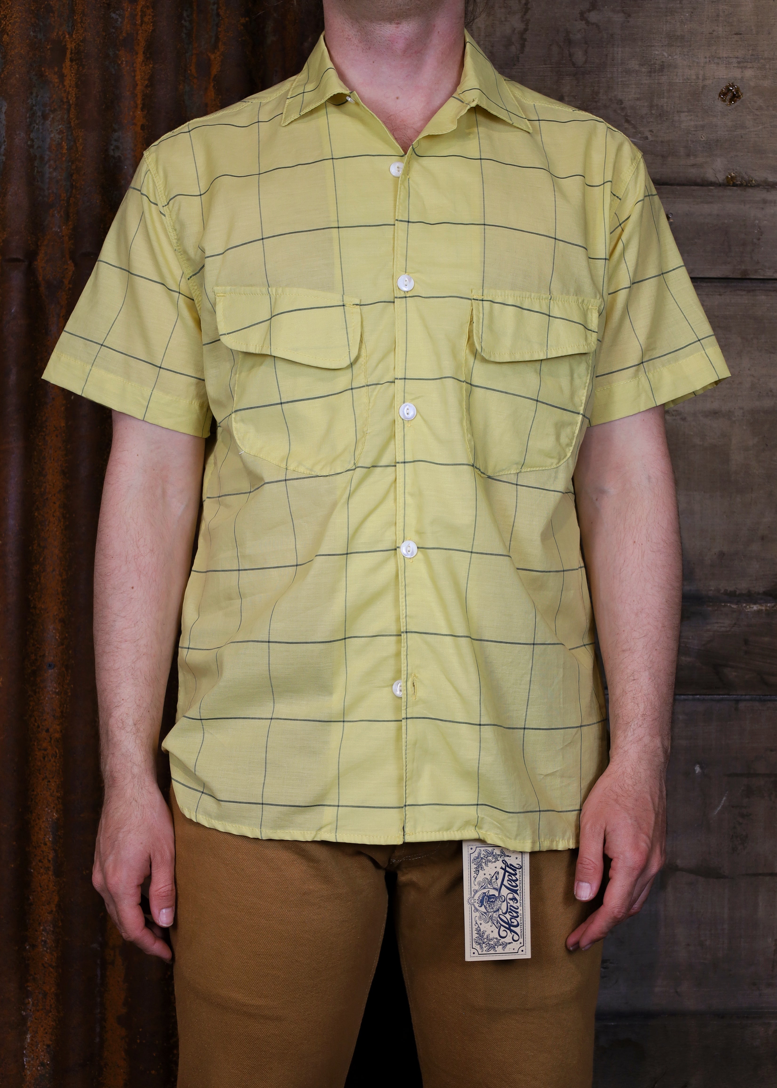 Dean Double Pocket Yellow Check