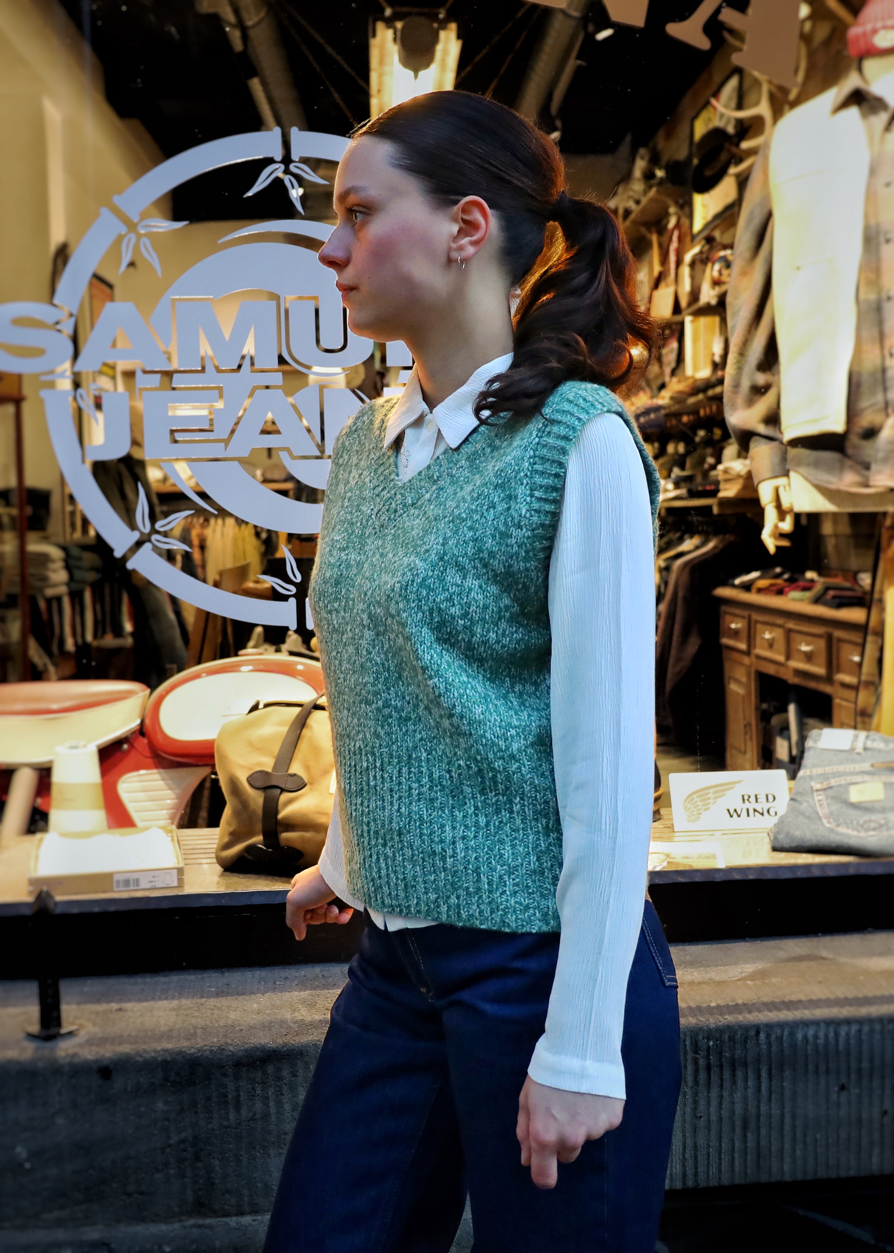 Twine Thread Knitted Vest