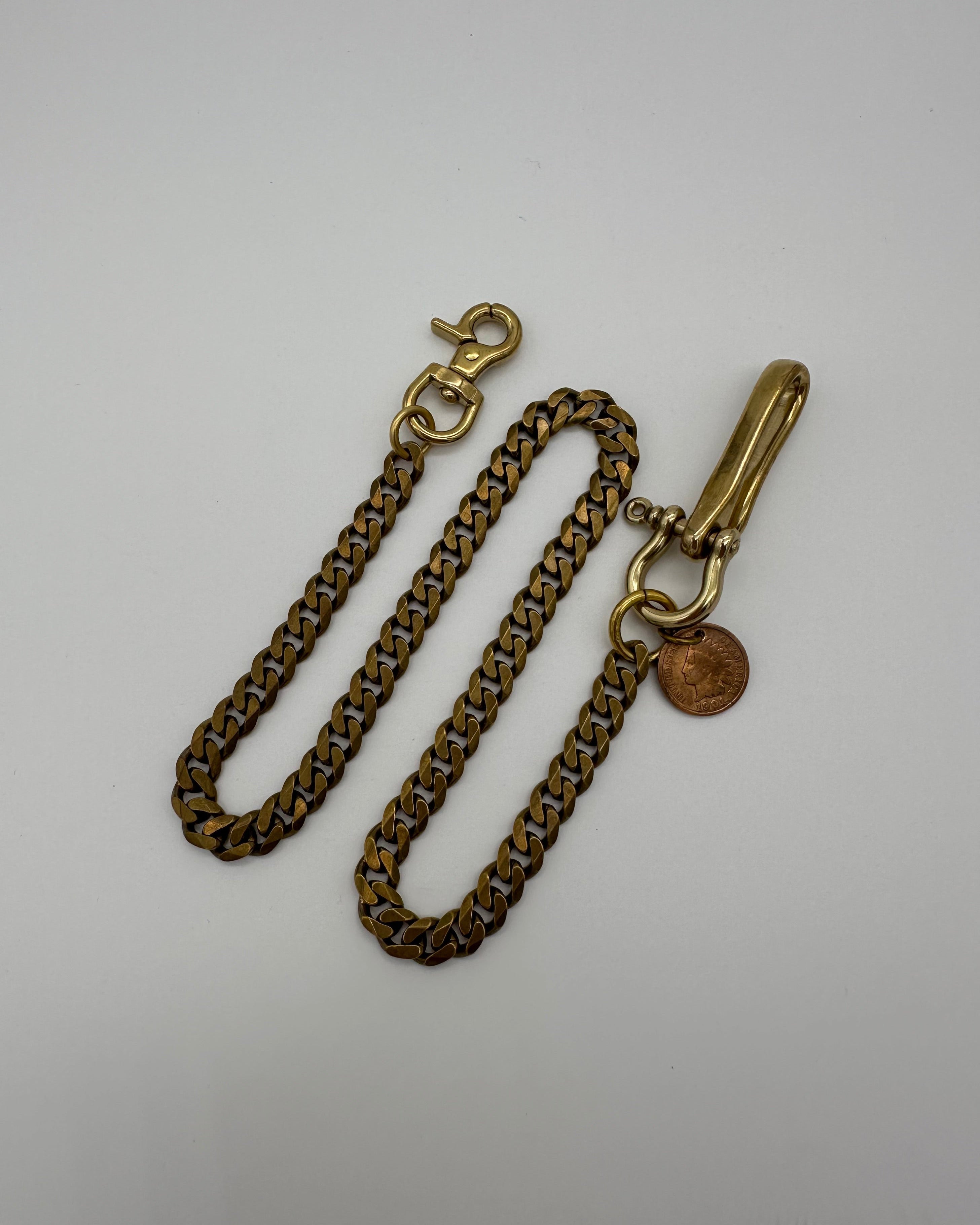 Wallet Chain 'Gourmette' Brass- CP20
