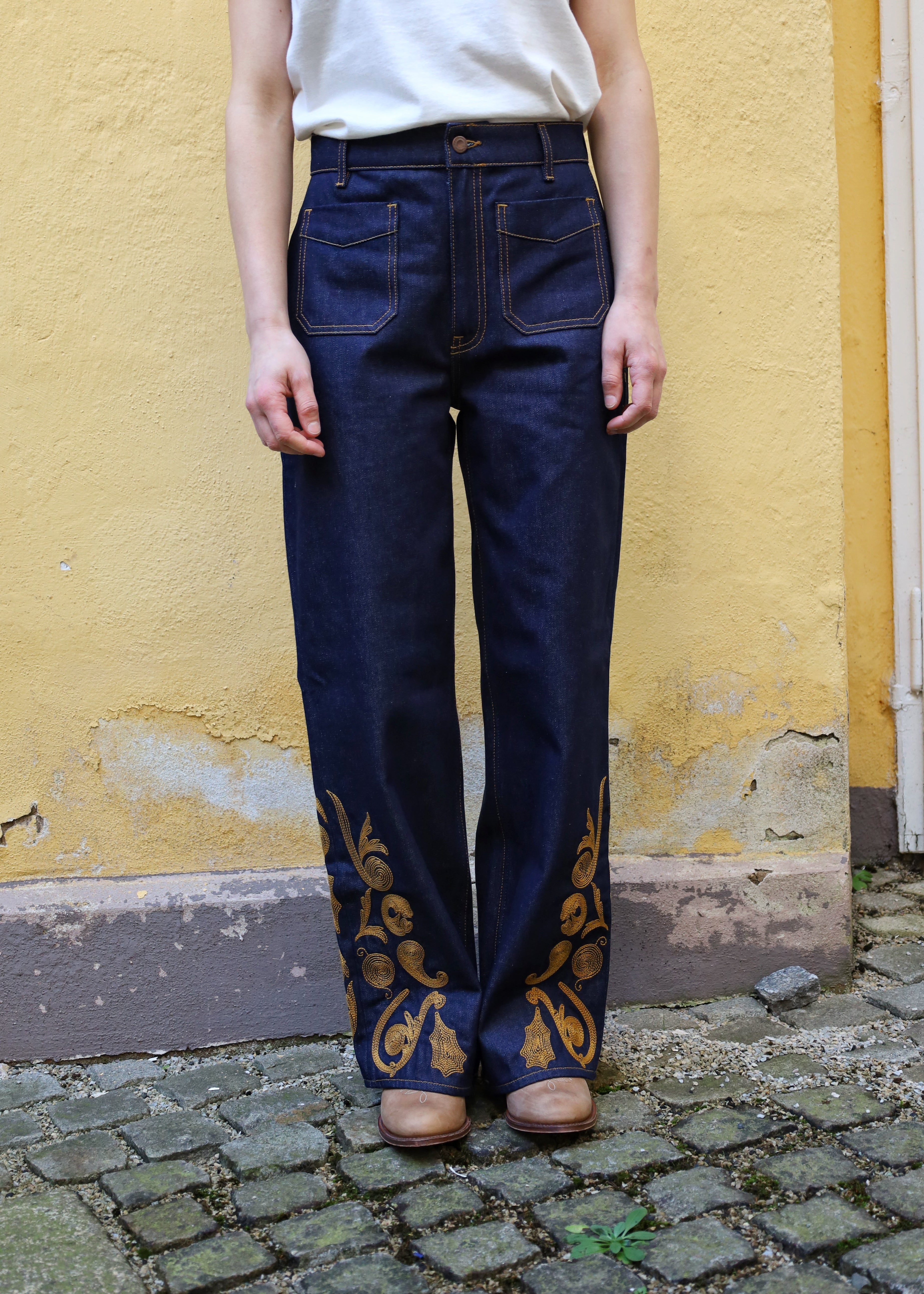 Holly Western Pant - Embroidery
