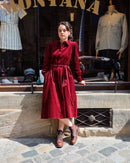 Kleid 252 DK.01 weinrot