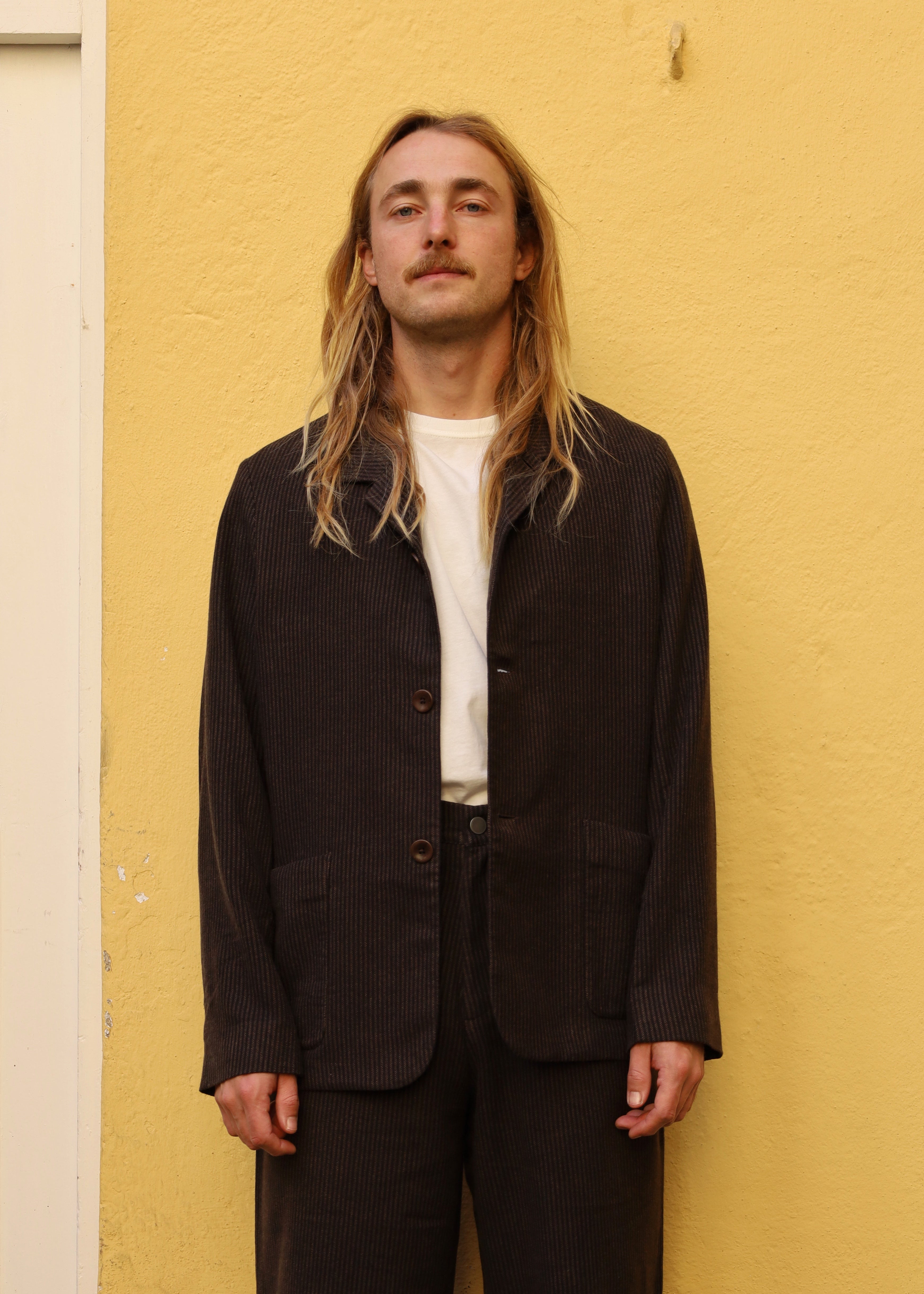 ELMAR flannel striped brown