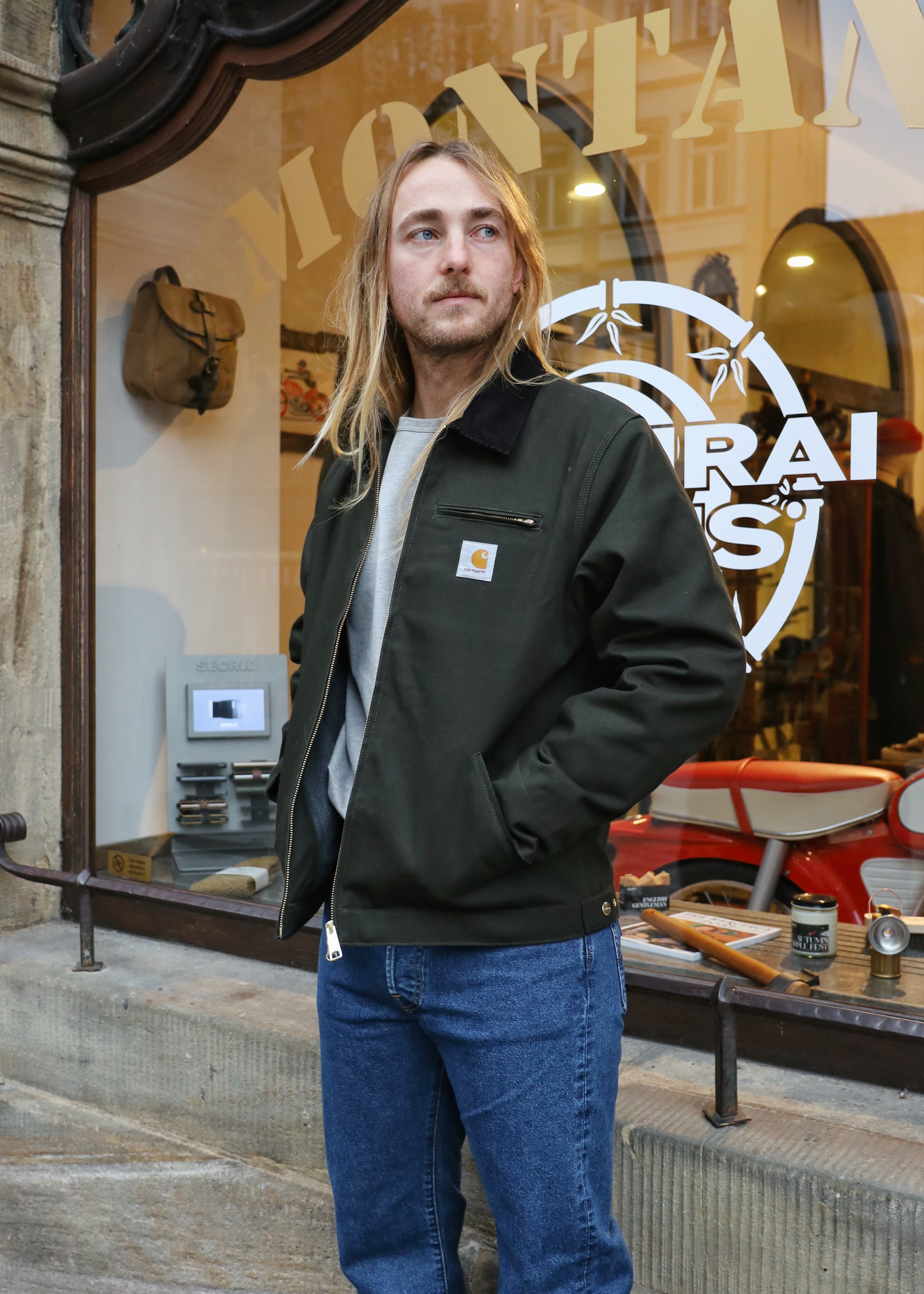 Detroit Jacket Olive Black