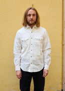 Western Velvet Shirt Flagstaff - Cream