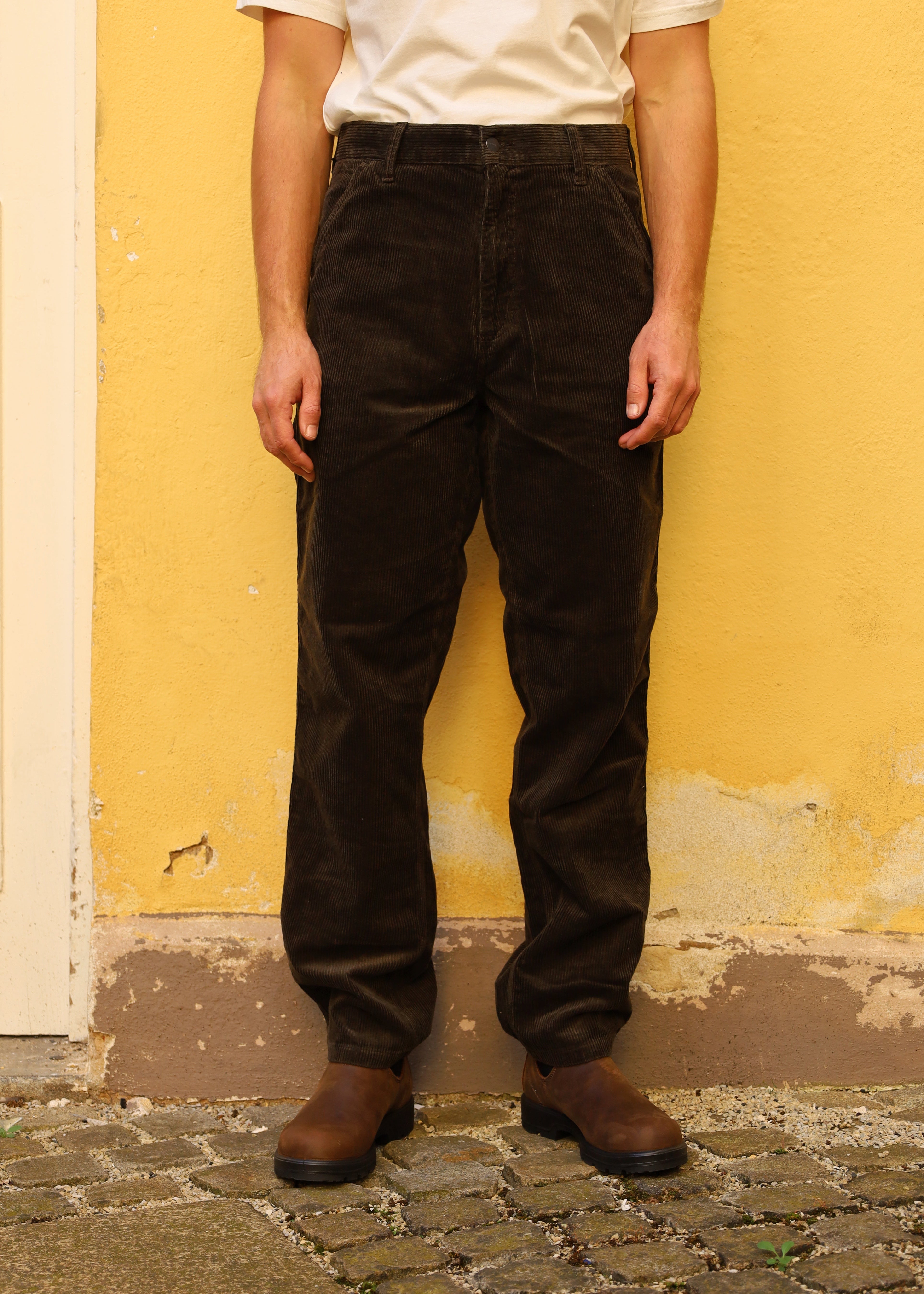 Simple Pant Cord Tobacco