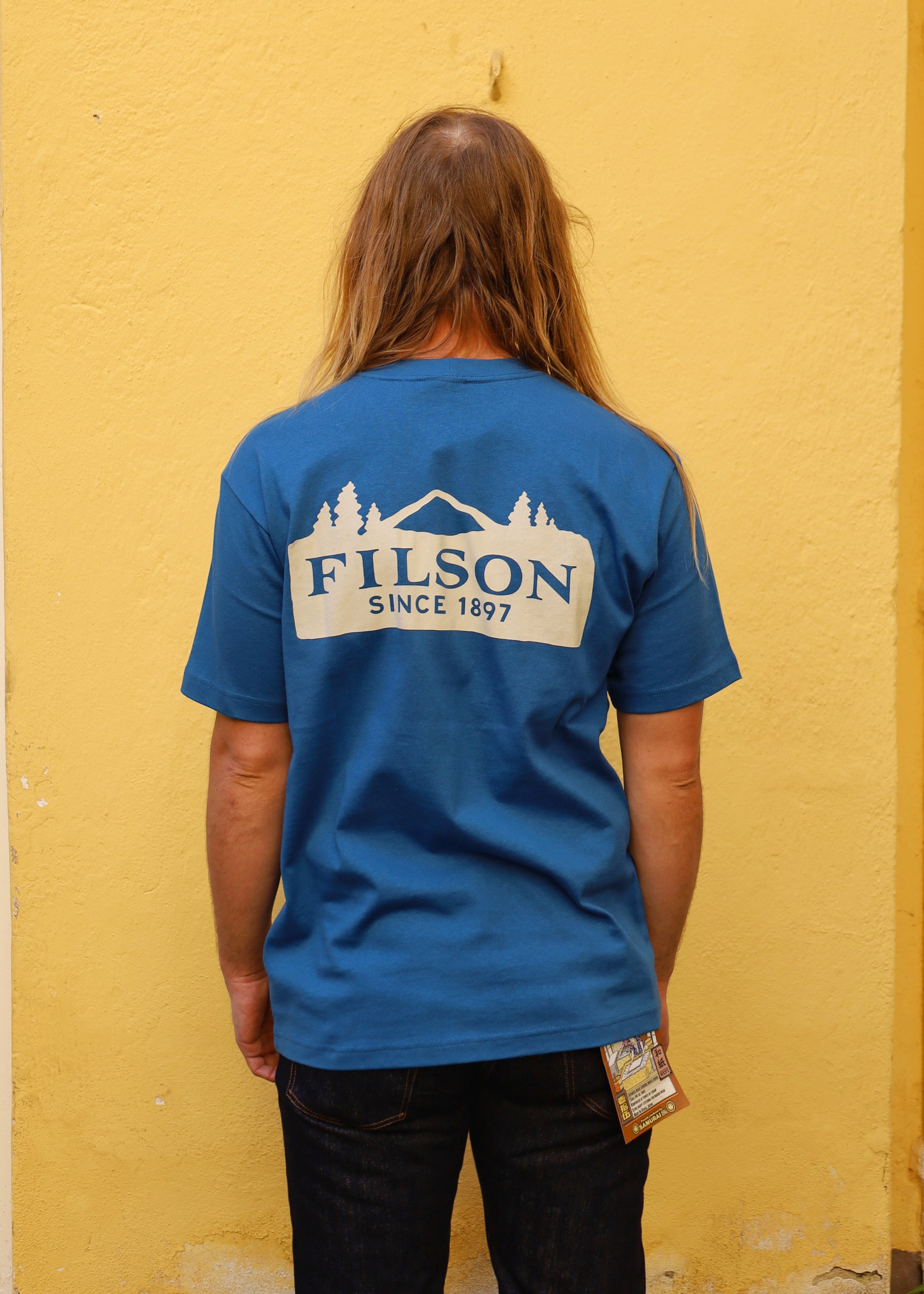 Frontier Graphic Tee Logo Blue