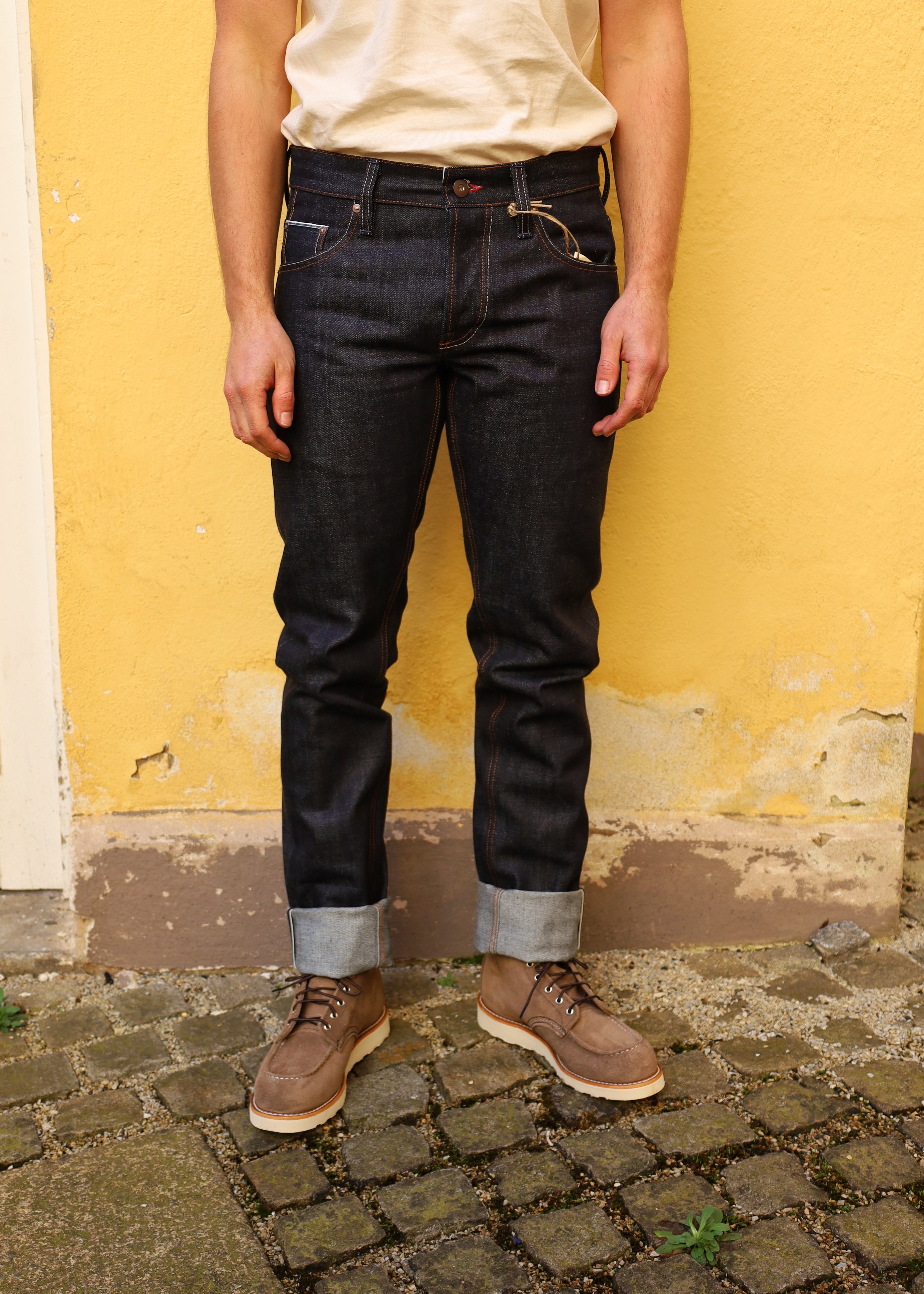 Schmaler Blaumann 15oz. Bio