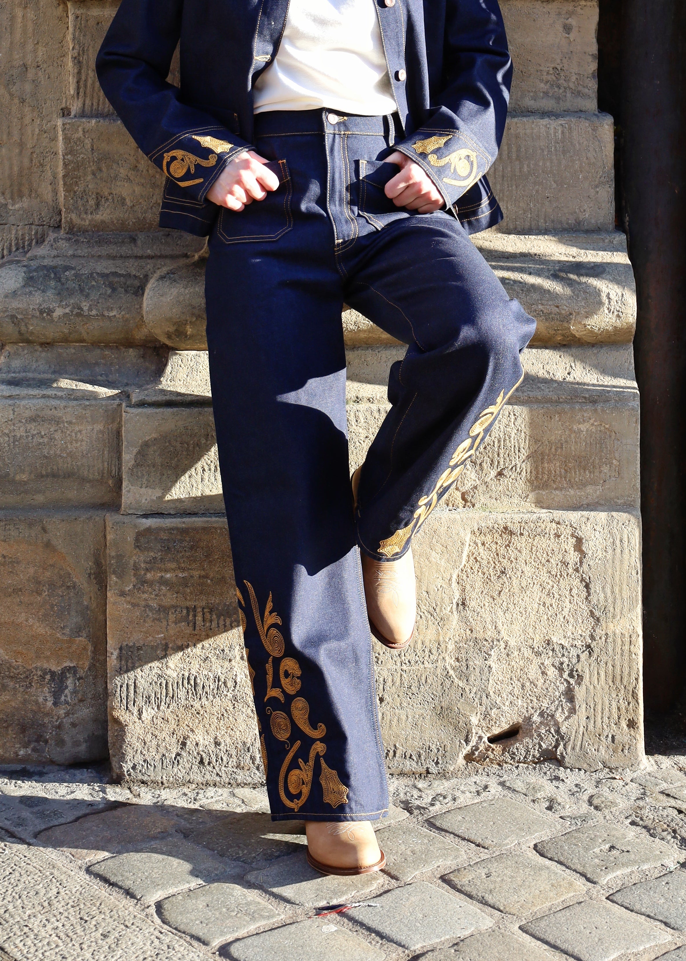 Holly Western Pant - Embroidery