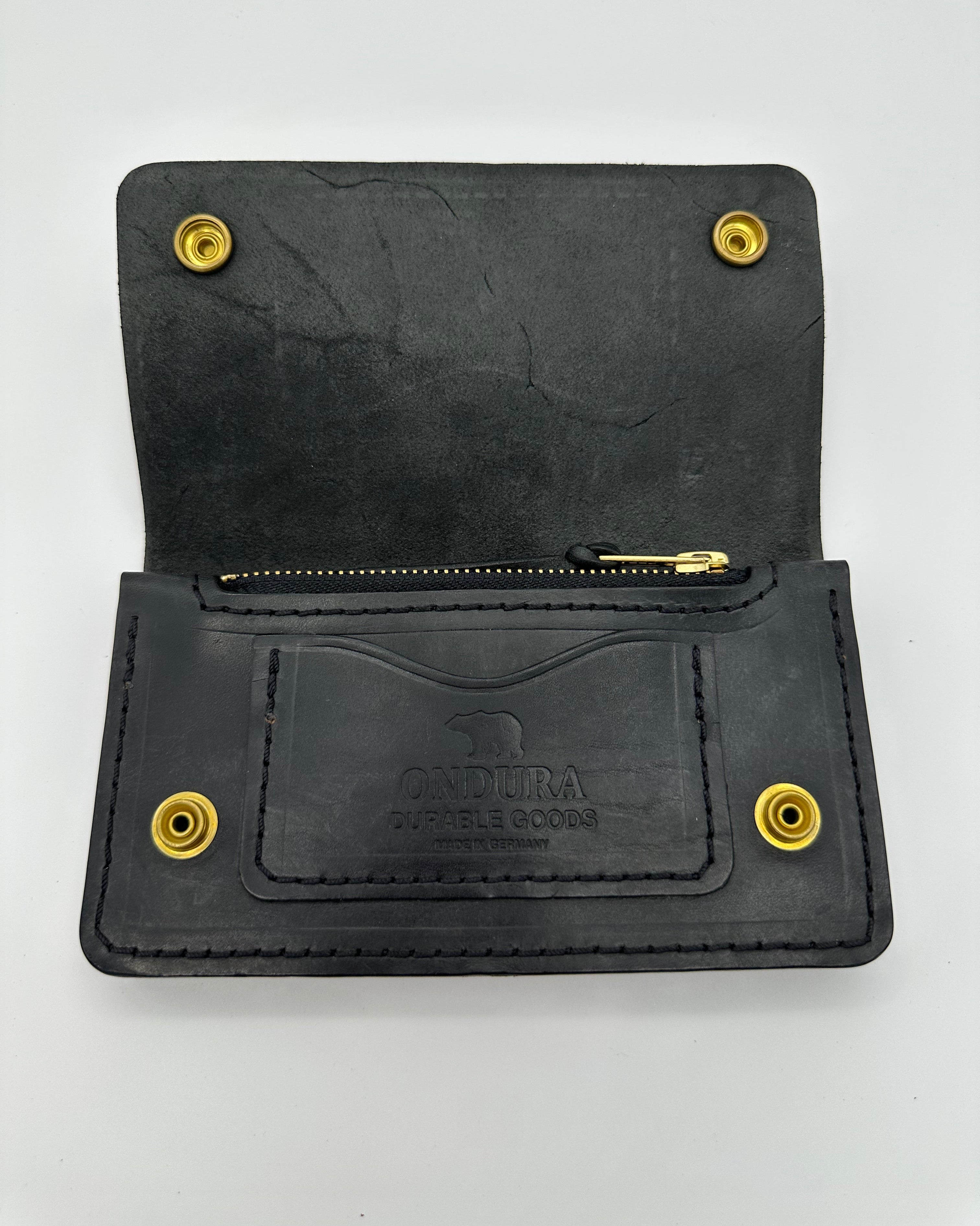 Classic Biker Wallet - Schwarz
