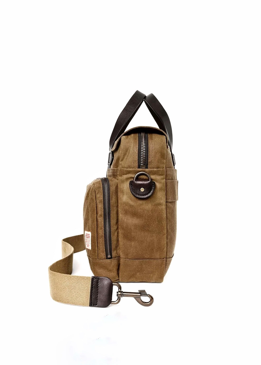 24 Hour Tin Cloth Briefcase - Dark Tan