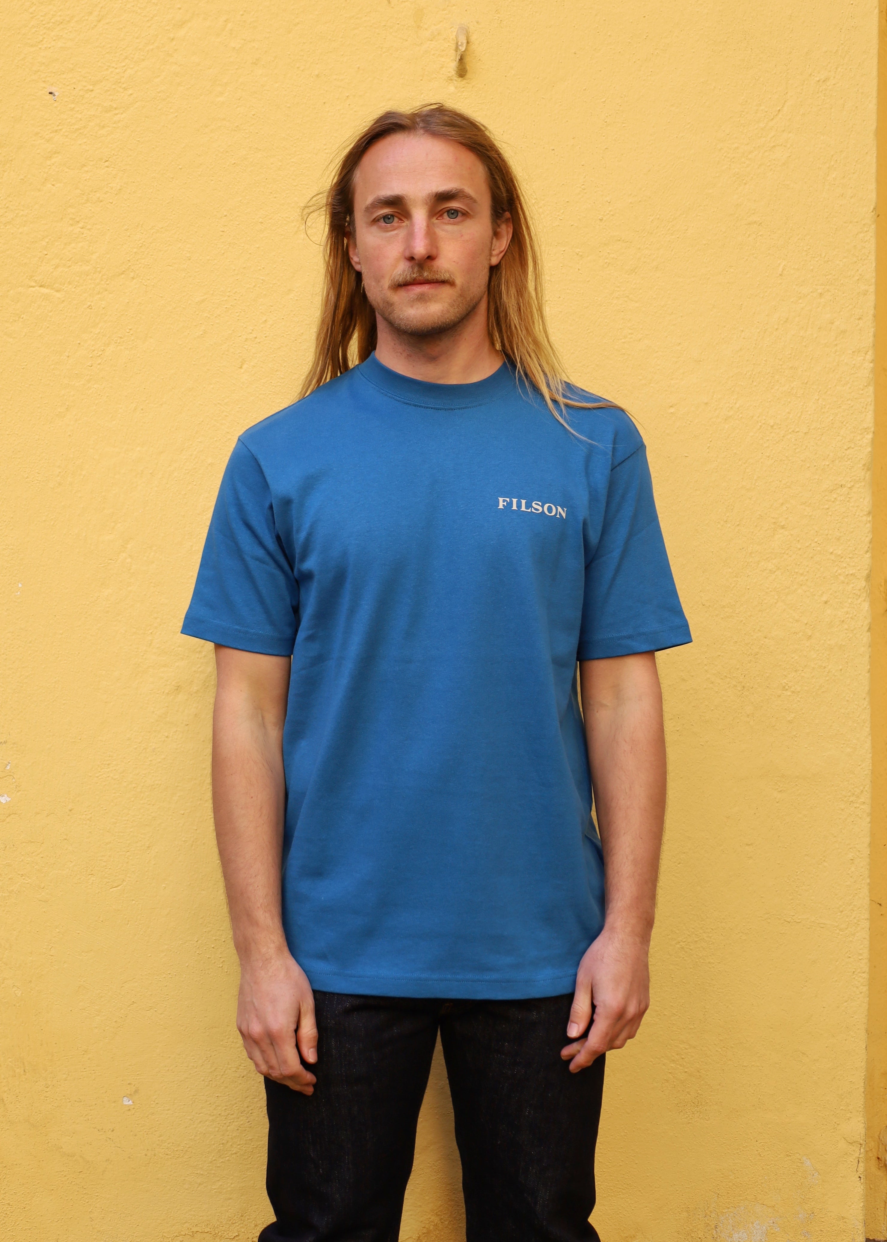 Frontier Graphic Tee Logo Blue