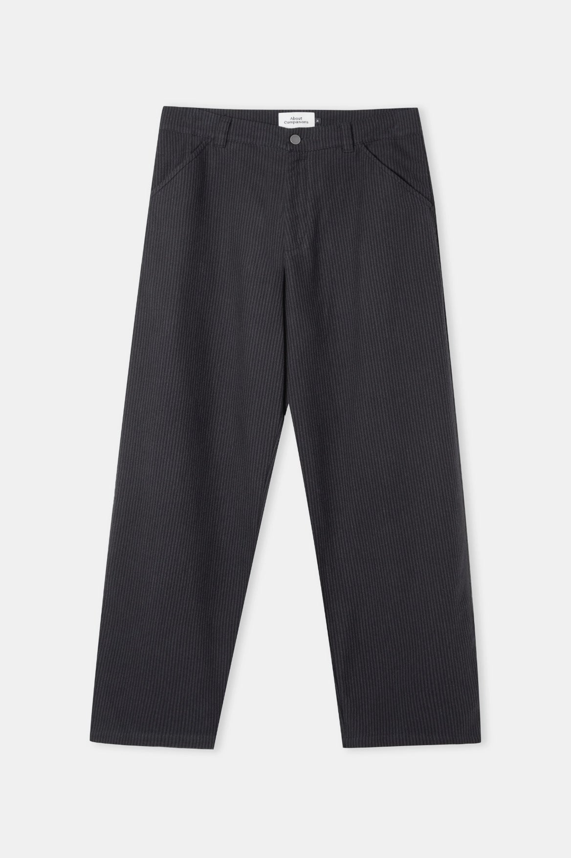 CARLO Flannel - striped charcoal