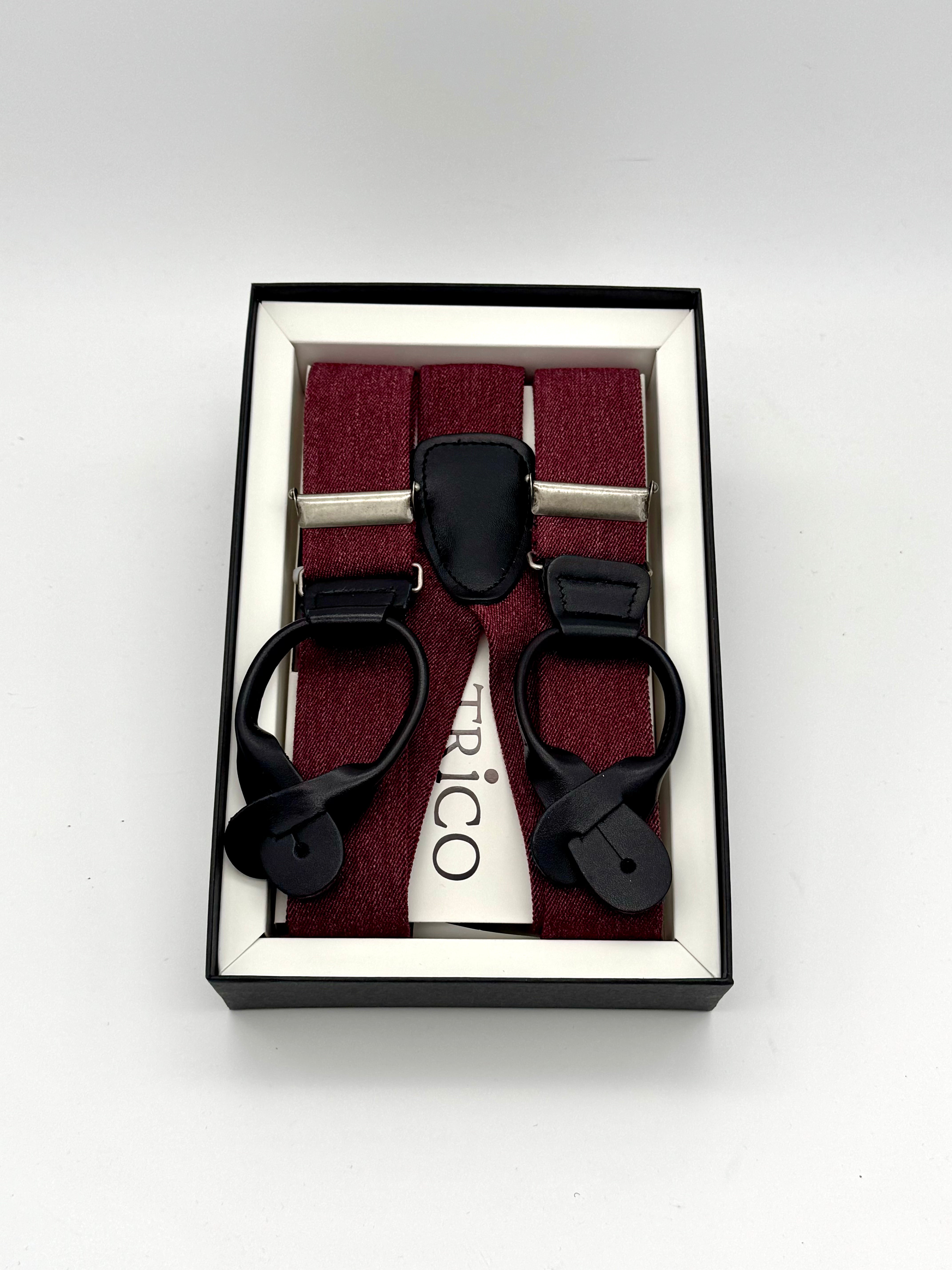 Hosenträger - Bordeaux / Black