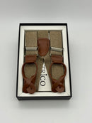 Hosenträger - Beige / Brown