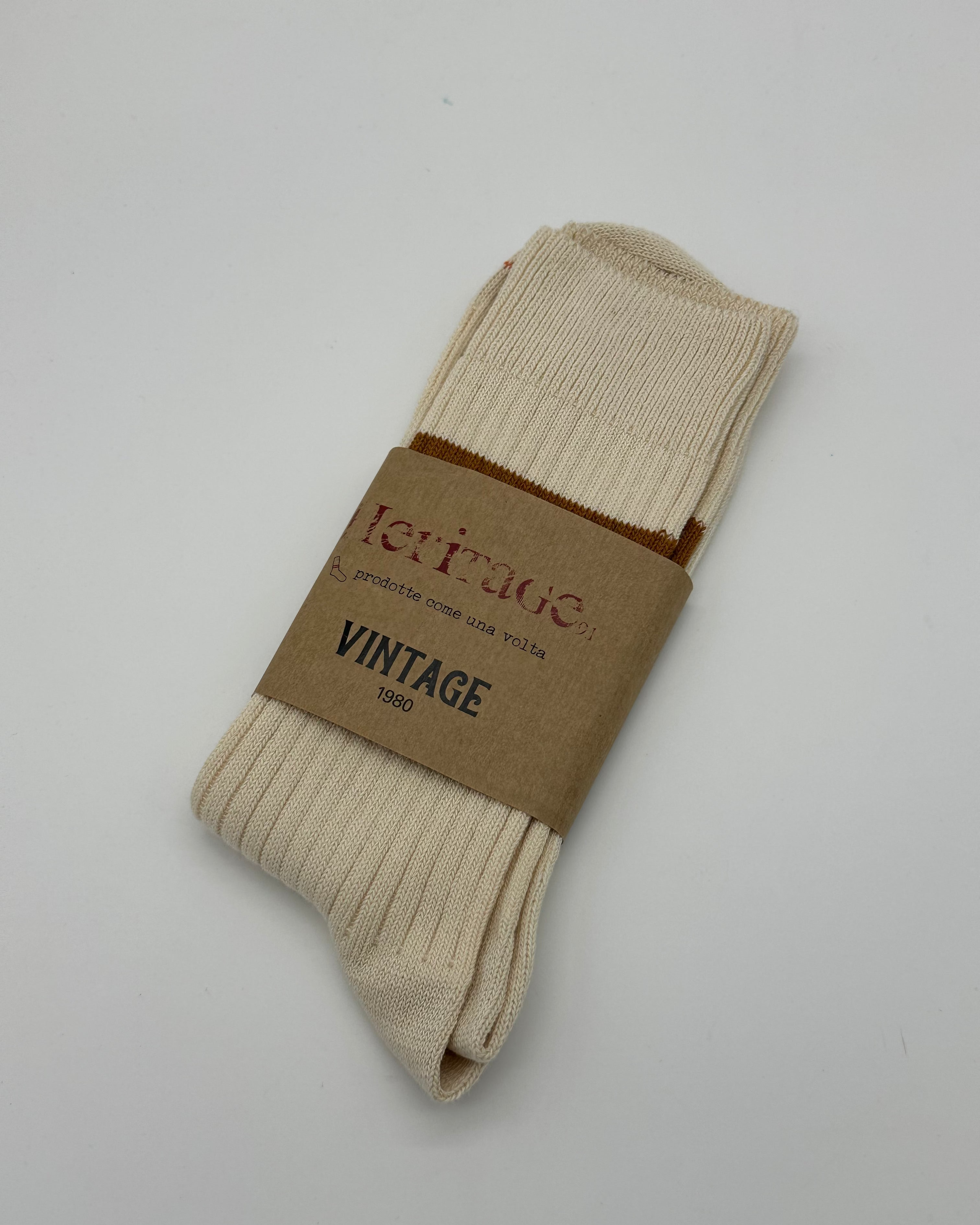 Vintage 1980 - cream/caramel/poppy
