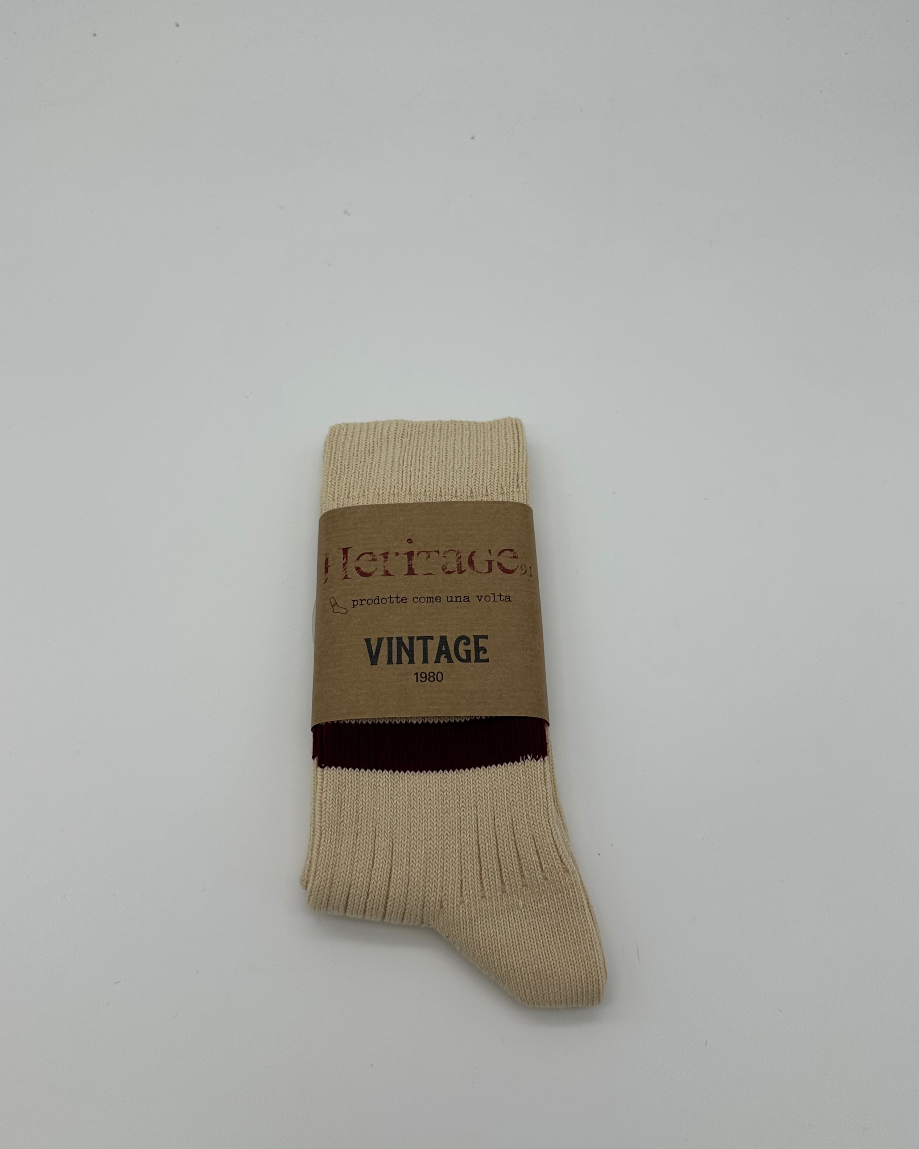 1980 Socks - Butter/Bordeaux/Mustard
