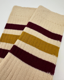1980 Socks - Butter/Bordeaux/Mustard