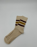 1980 Socks - Butter/Bordeaux/Mustard