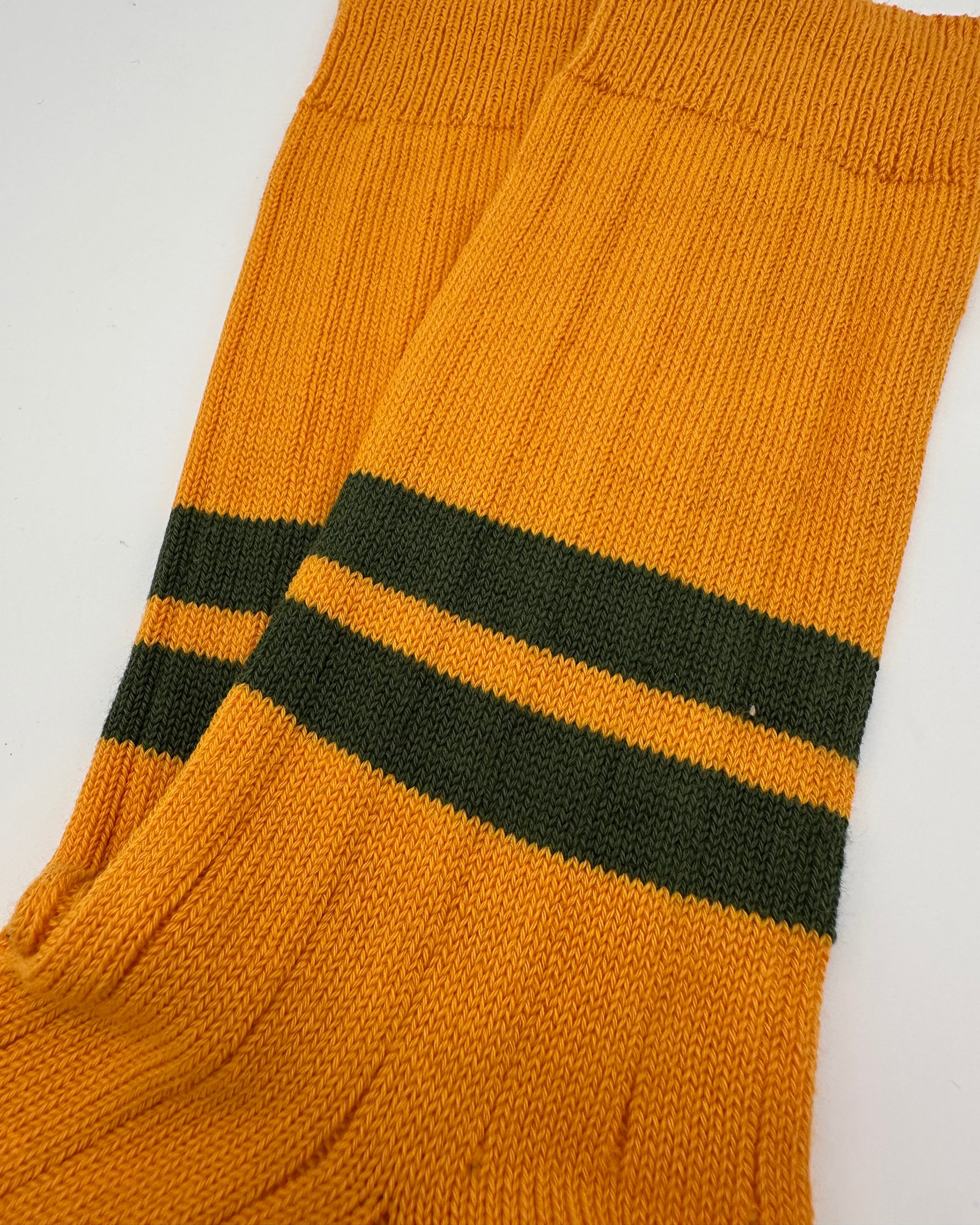 1960 Socks - dk. yellow/military