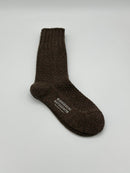 Wool Cotton Boot Socks - Mocha