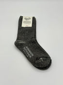 Silk Cotton Lounge Socks - Charcoal