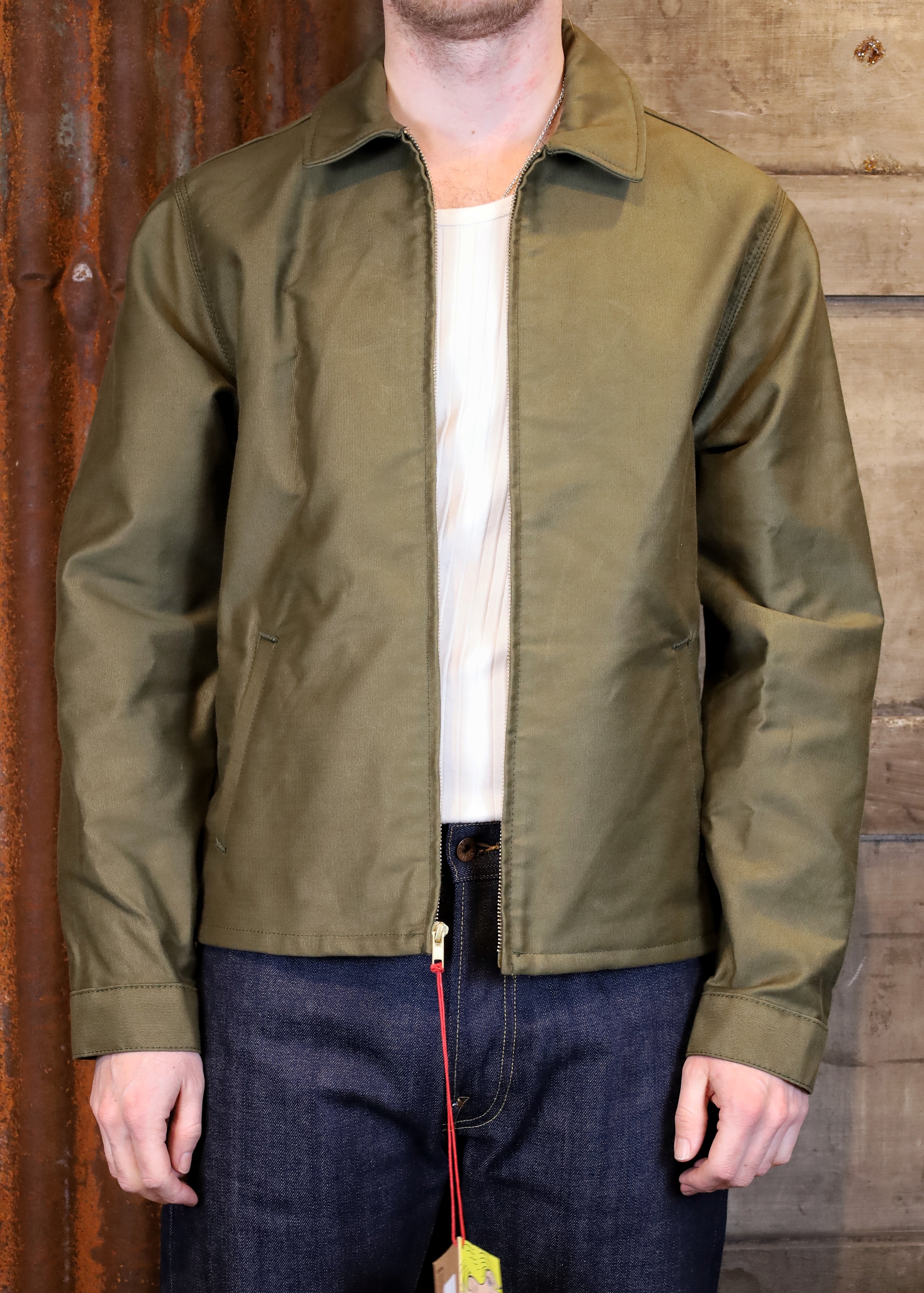 Zip Jacket - Brushed Jungle Cloth